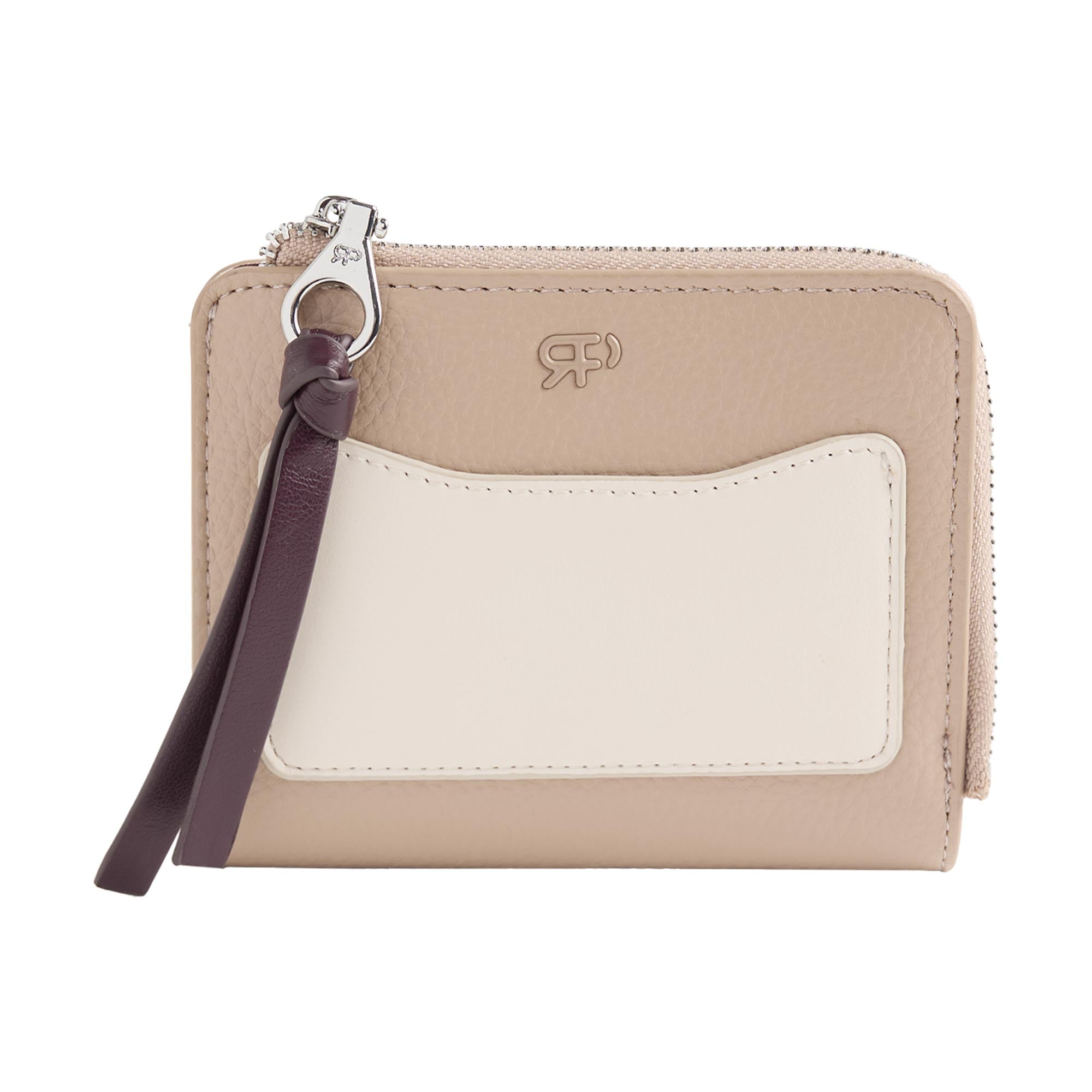 Cartera Bicolor Con Textura