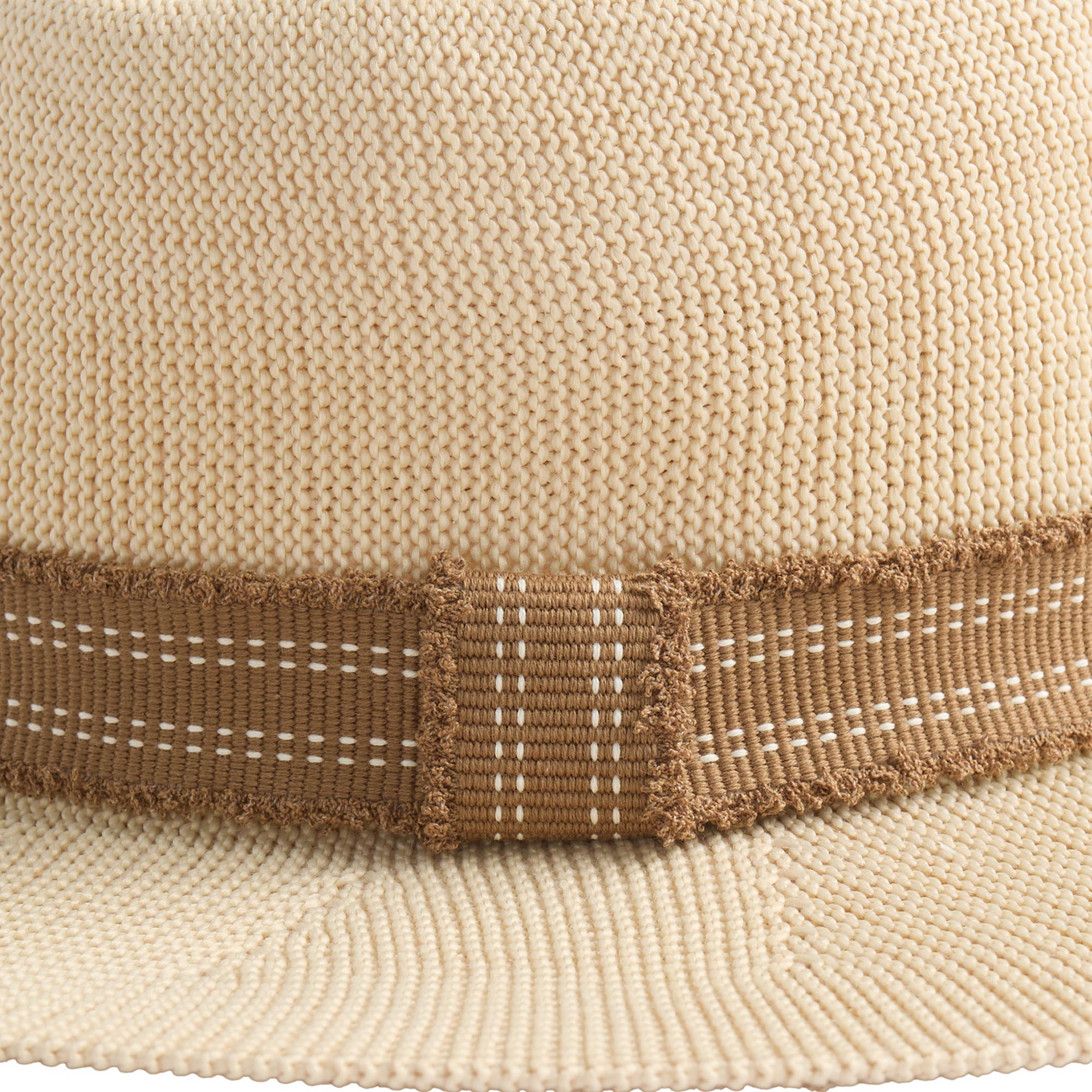 Sombrero De Punto Con Detalle De Cinta