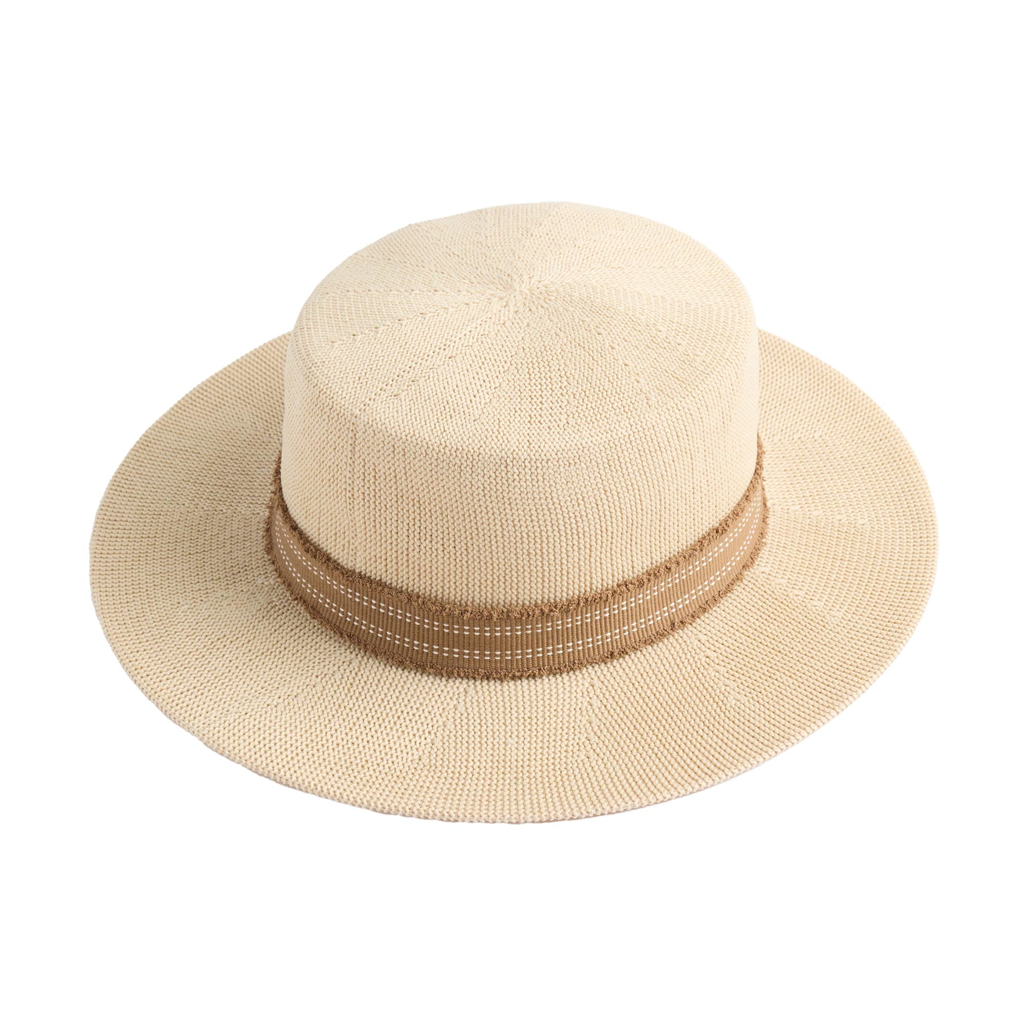 Sombrero De Punto Con Detalle De Cinta