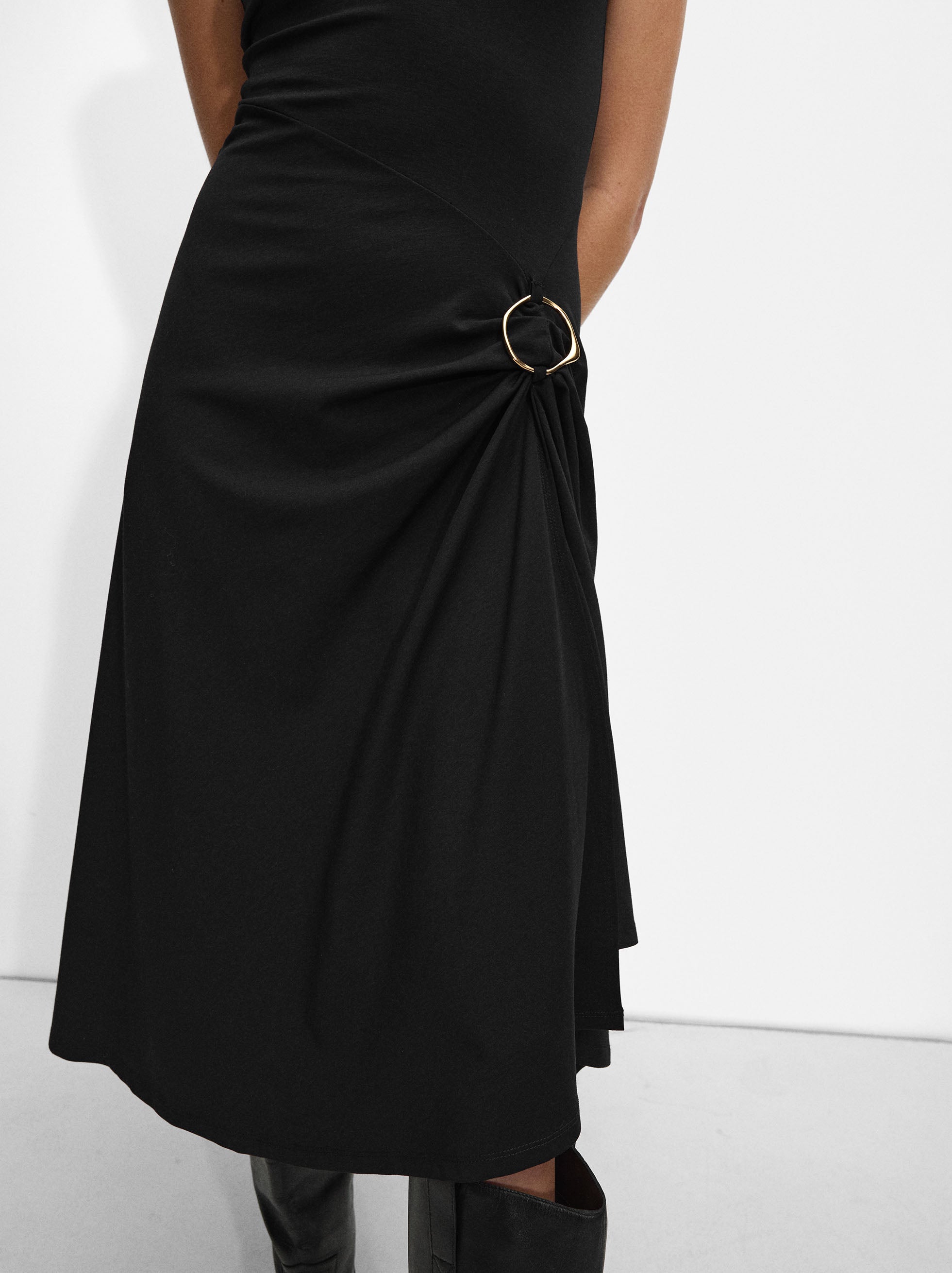 Vestido Midi Drapeado
