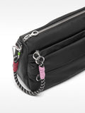 Cartera Bandolera De Nylon Con Bolsillo Exterior