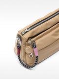 Cartera Bandolera De Nylon Con Bolsillo Exterior