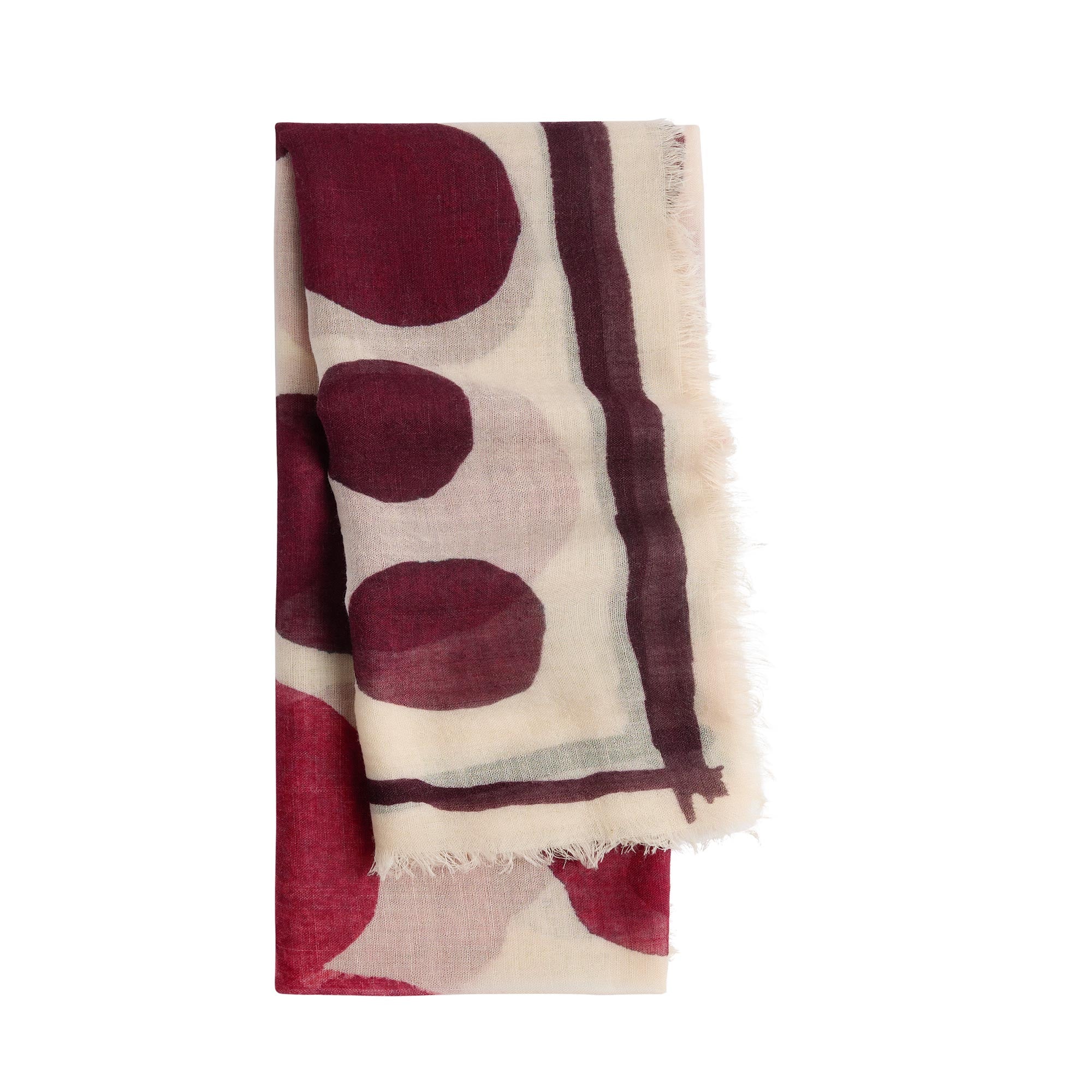 Pañuelo Estampado De Lana