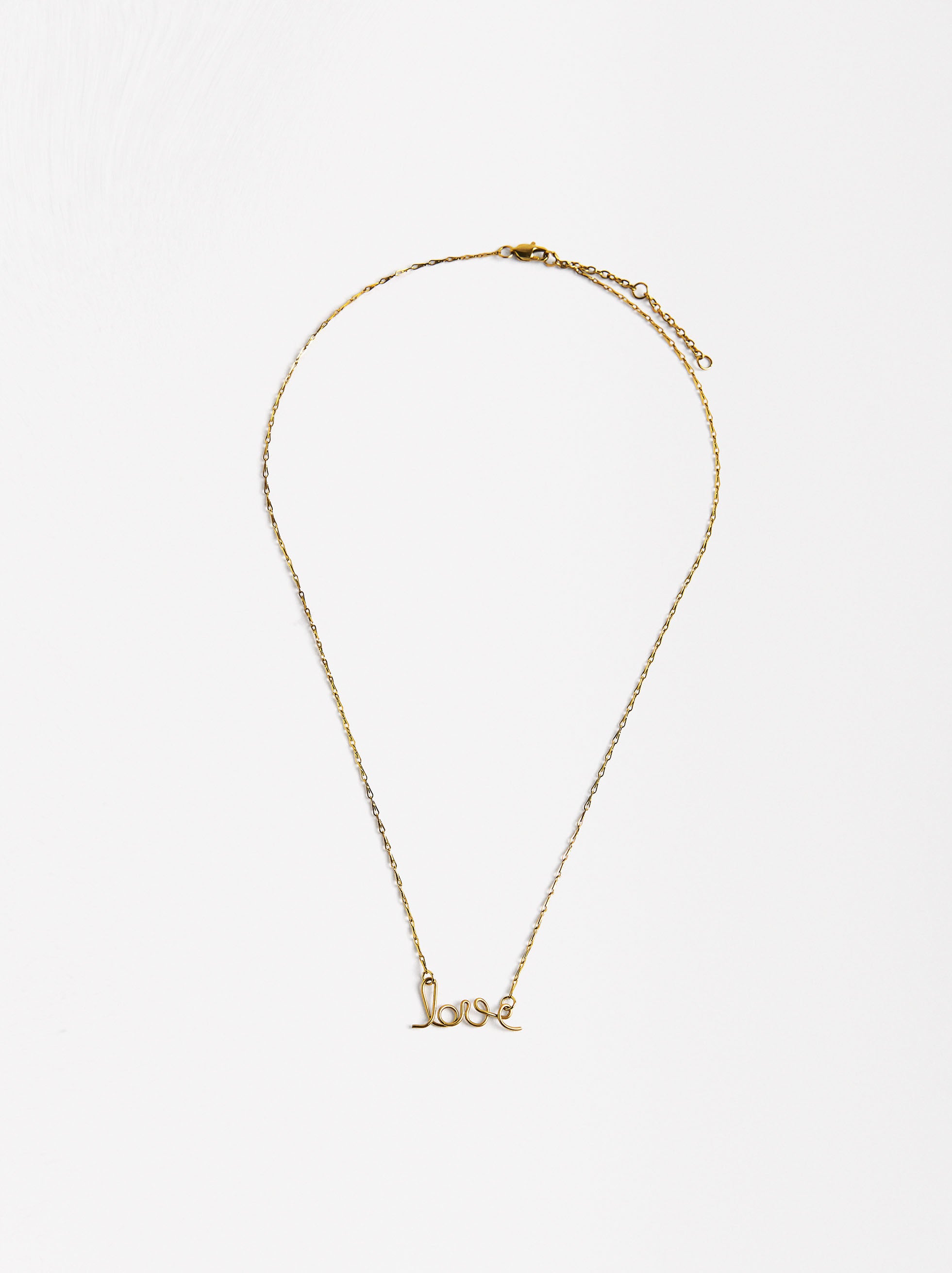 Collar Fino Love - Acero Inoxidable