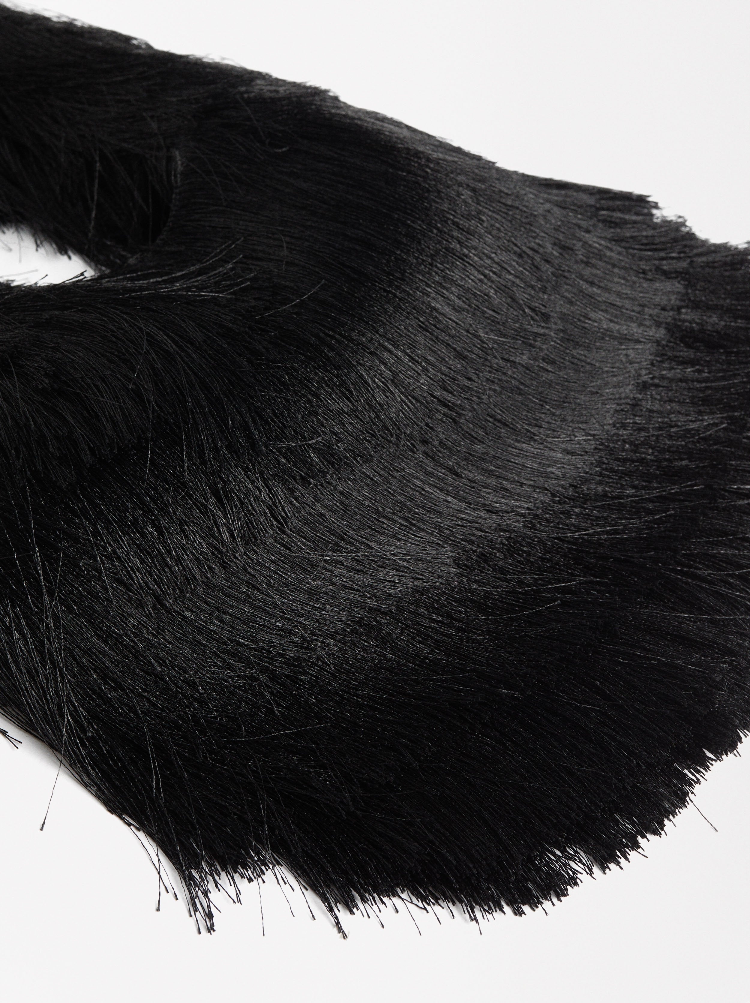 Bolso De Hombro Efecto Pelo