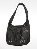Cartera De Hombro De Rejilla Con Aplicaciones