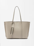 Cartera Shopper Con Colgante