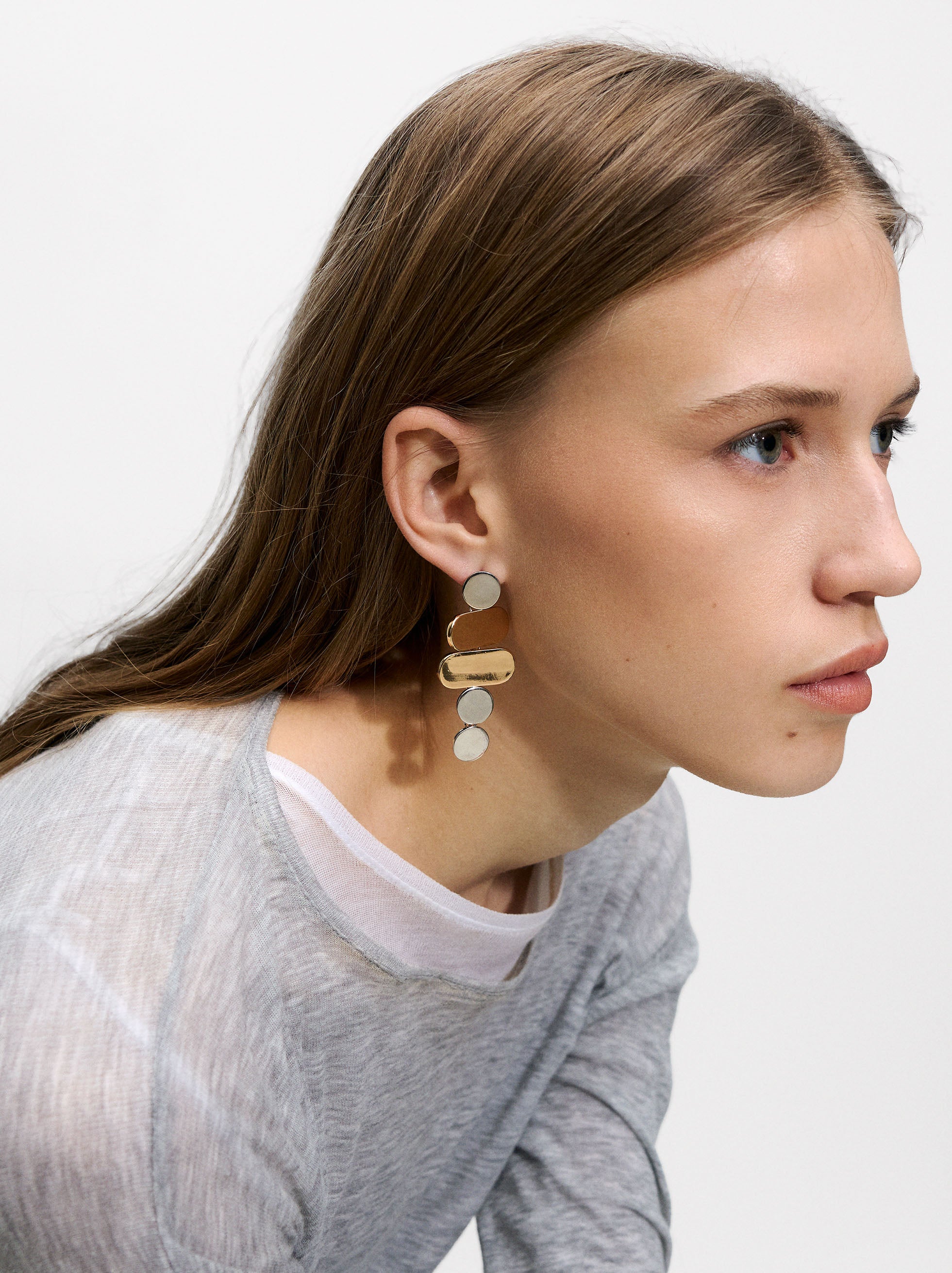 Aretes Geométricos Bicolor