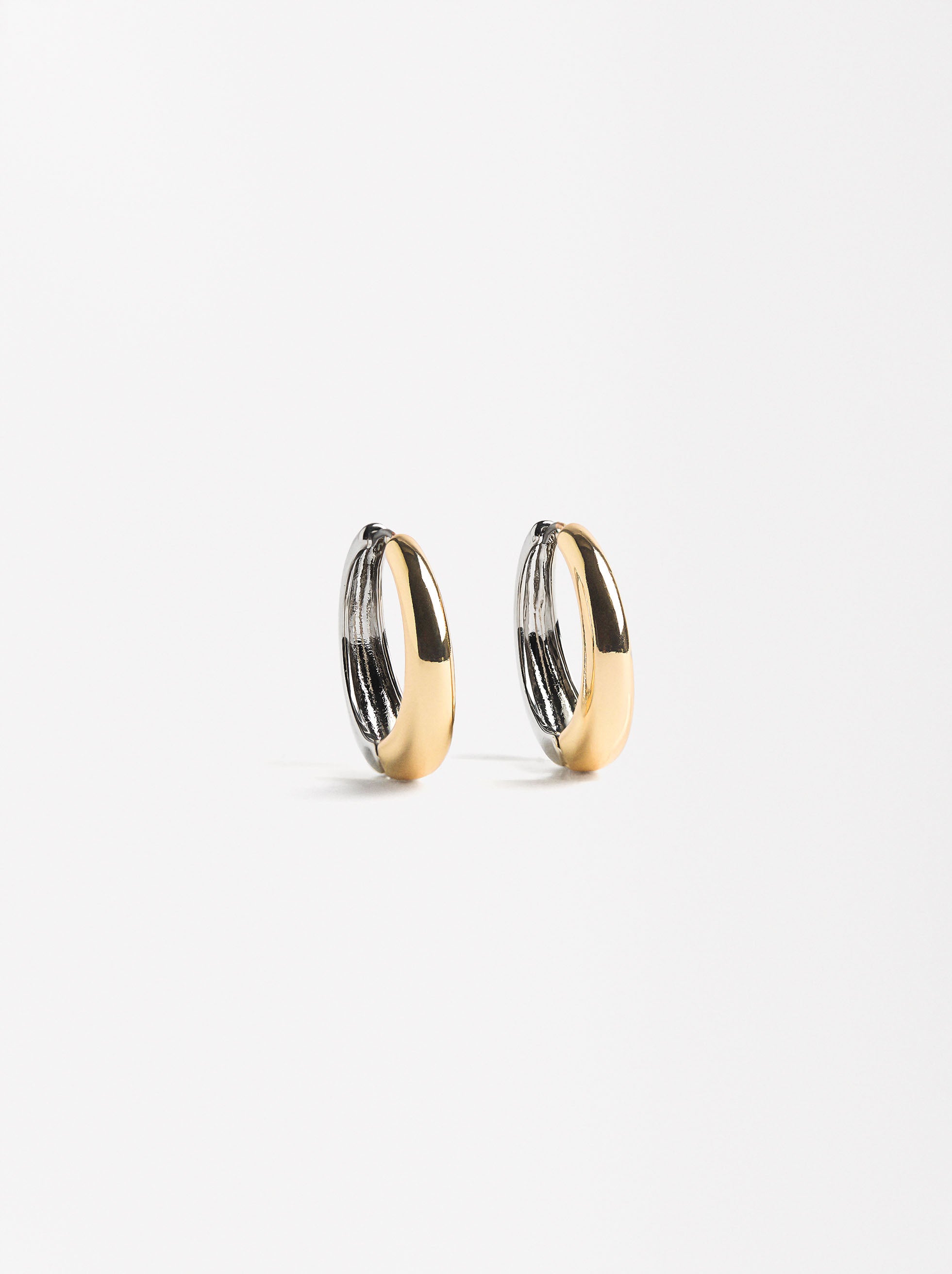 Aretes Alargados Bicolor