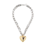 Collar Corto Con Corazón