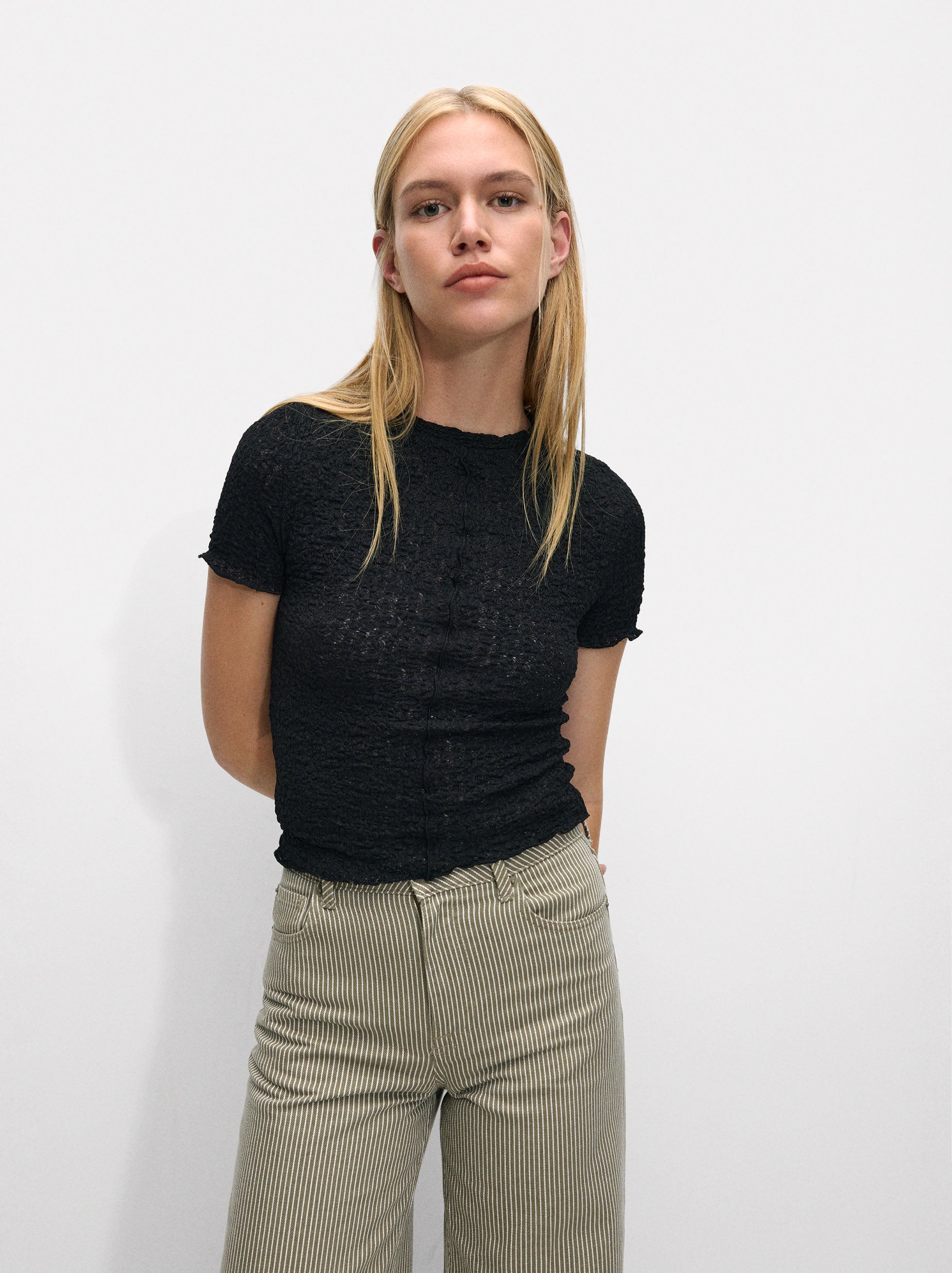 Camiseta Con Textura