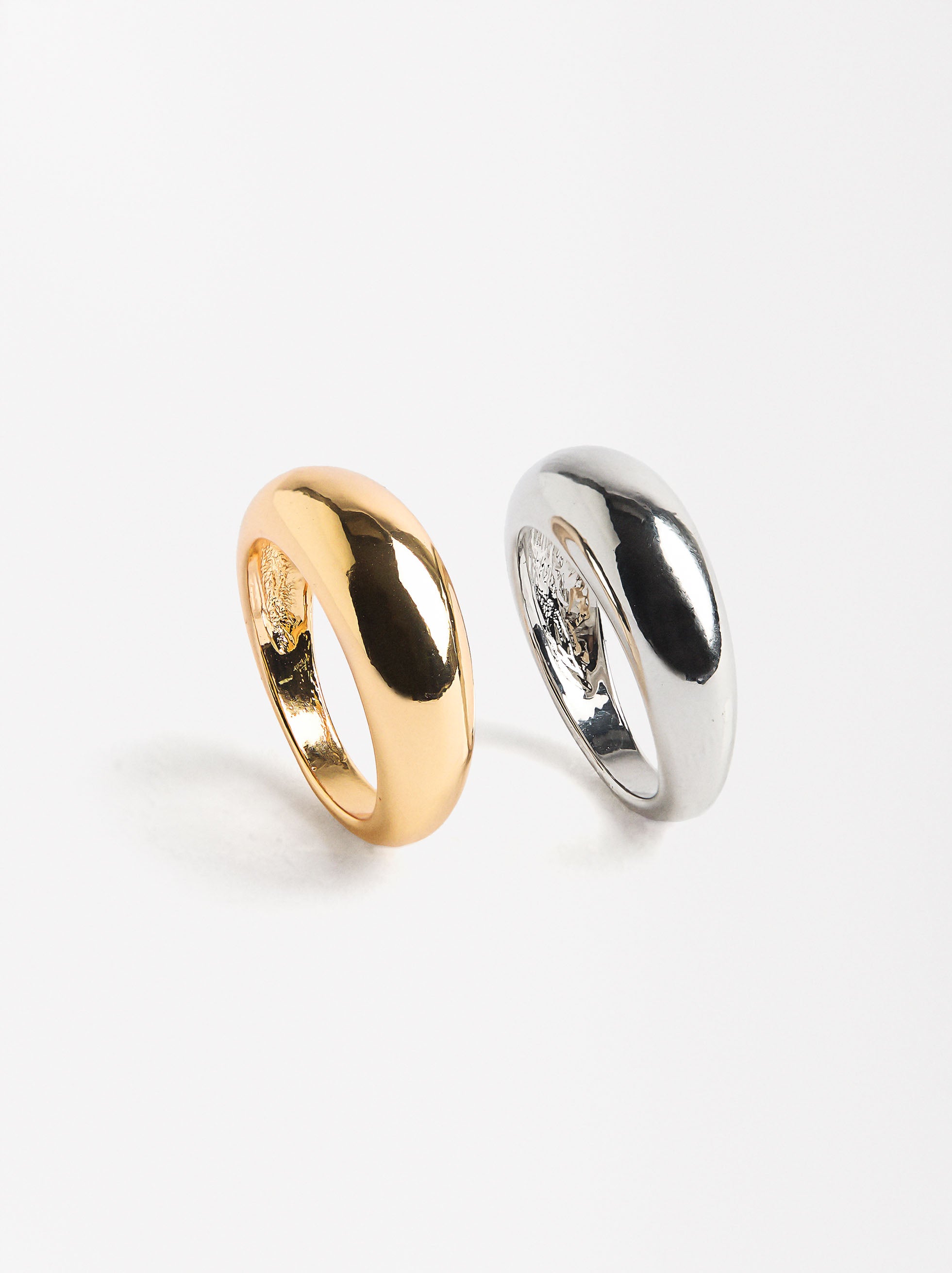 Set De Anillos Bicolor