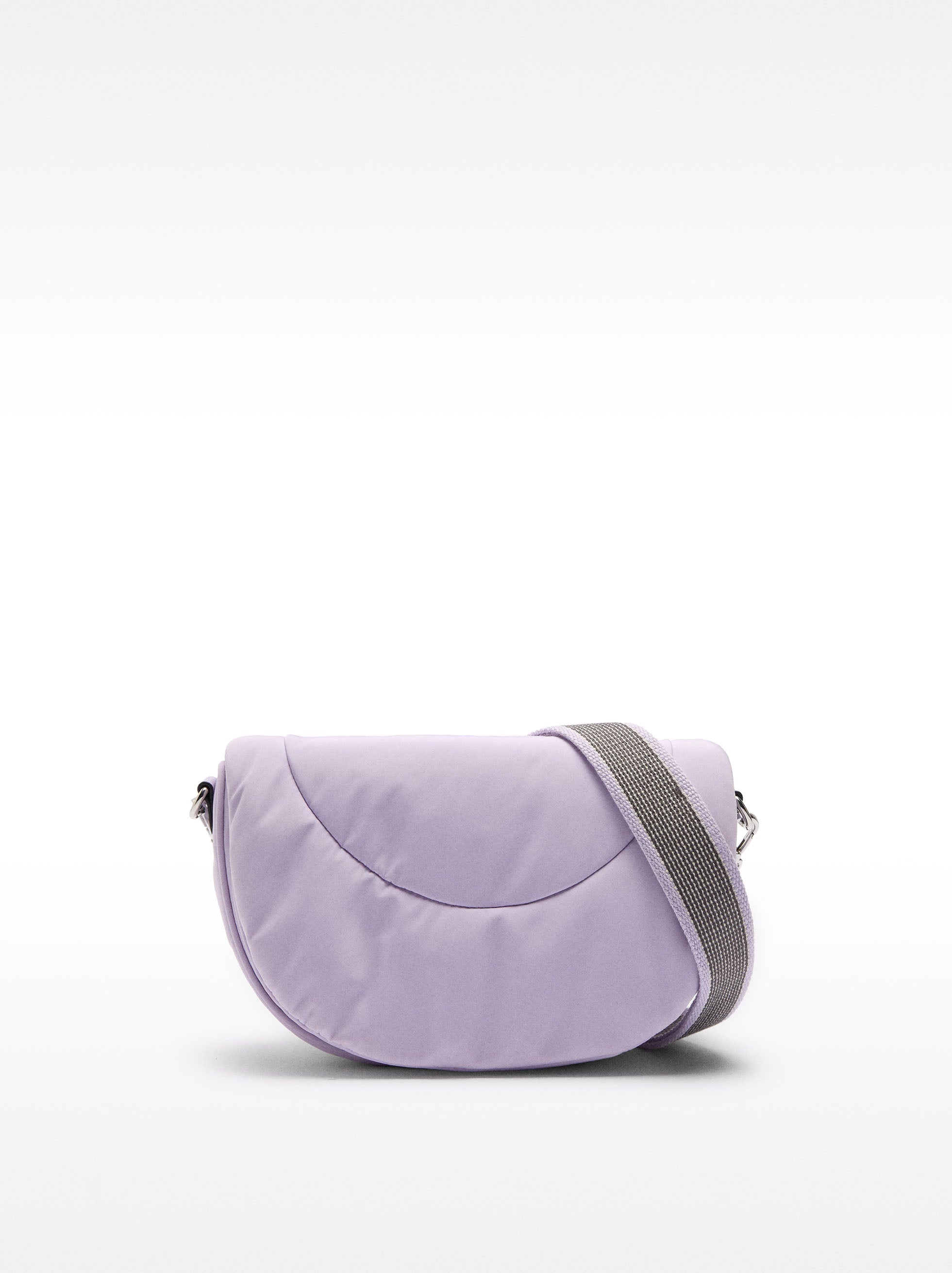 Cartera Bandolera De Nylon Con Colgante