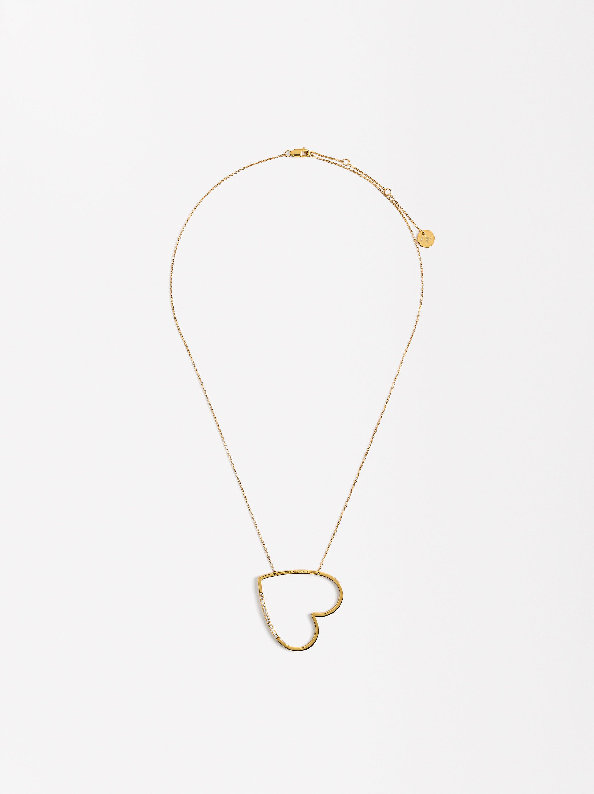 Collar Corto Corazón - Plata De Ley 925