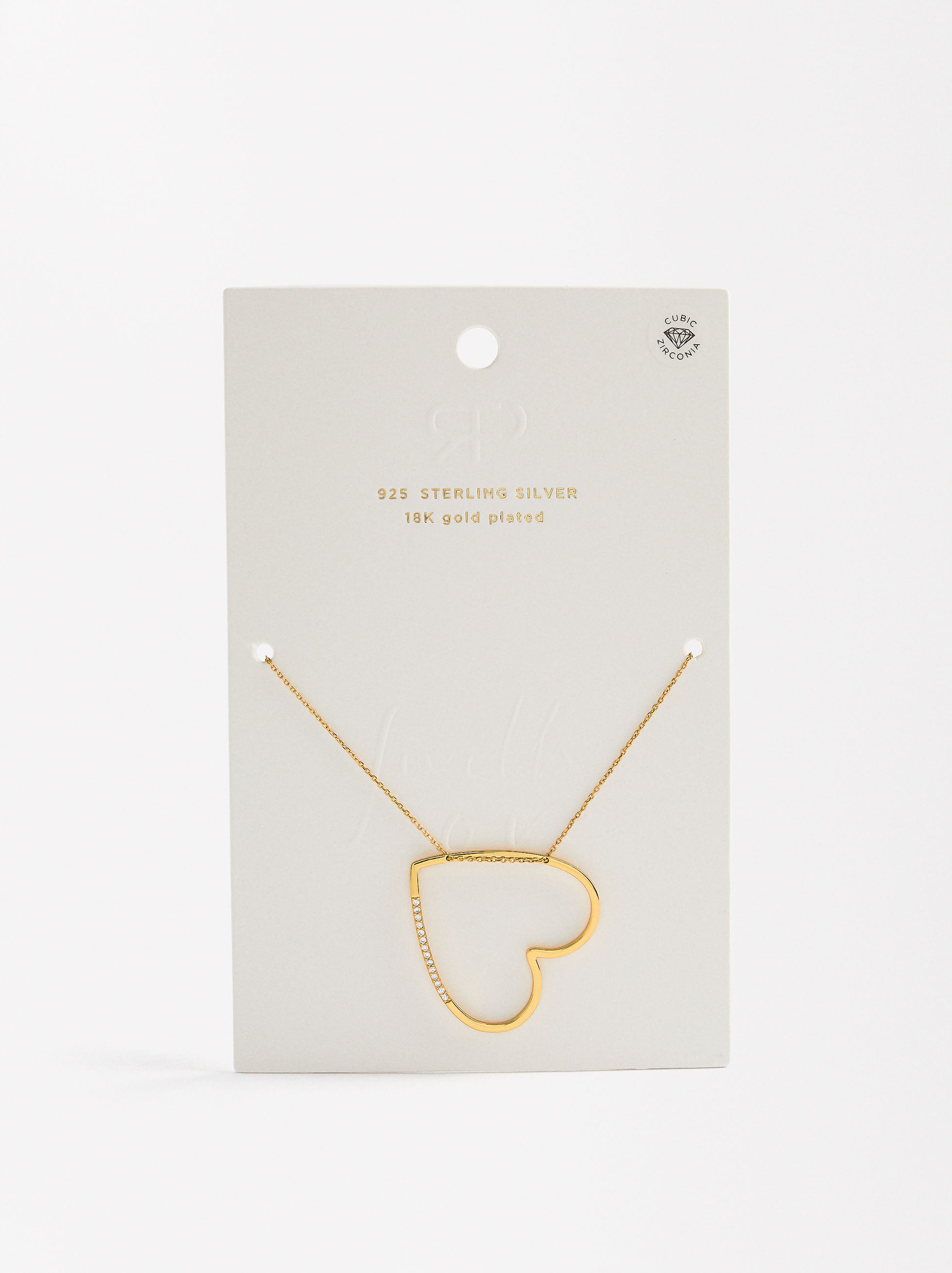 Collar Corto Corazón - Plata De Ley 925