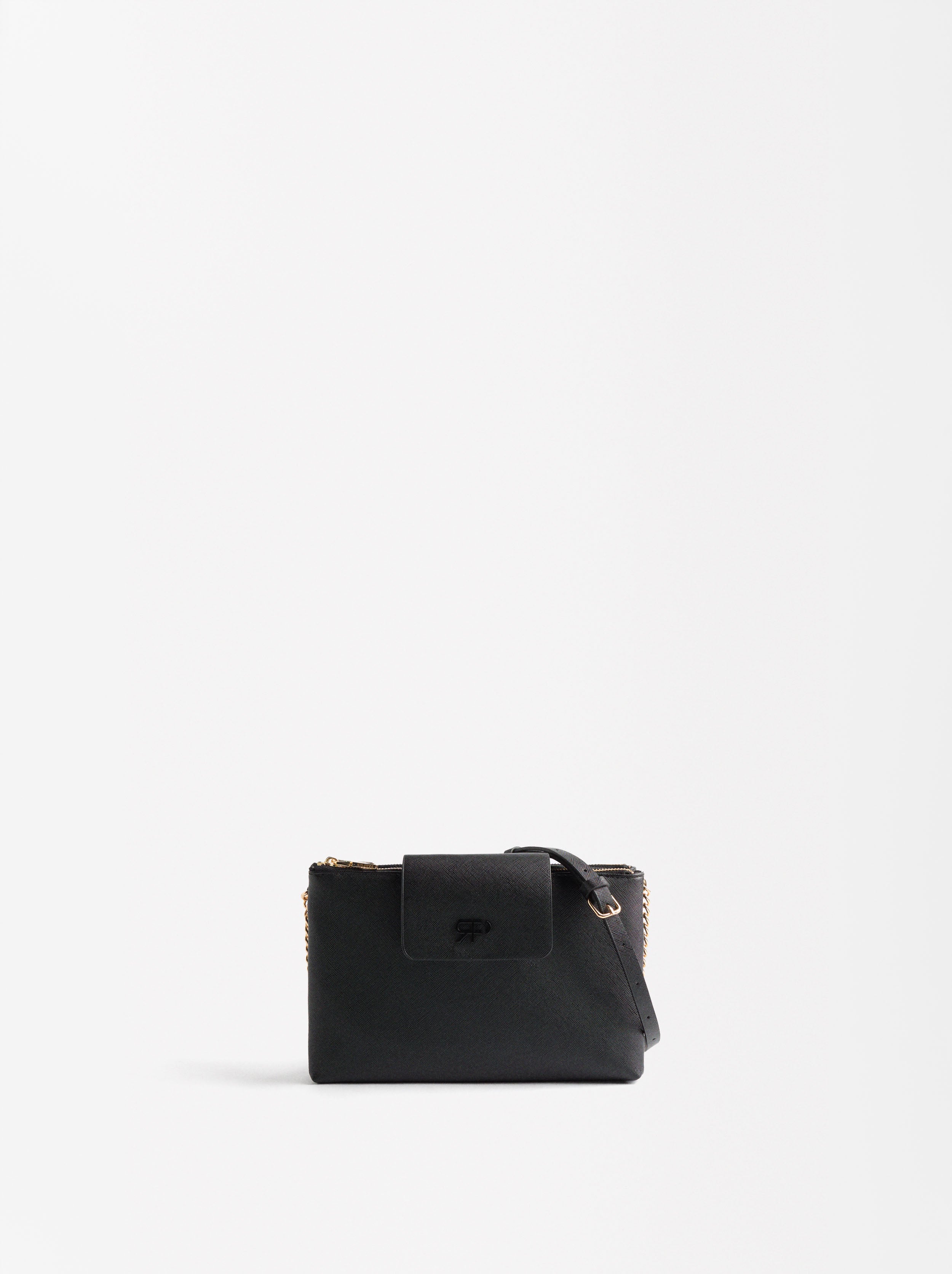 Bolso Bandolera Con Textura