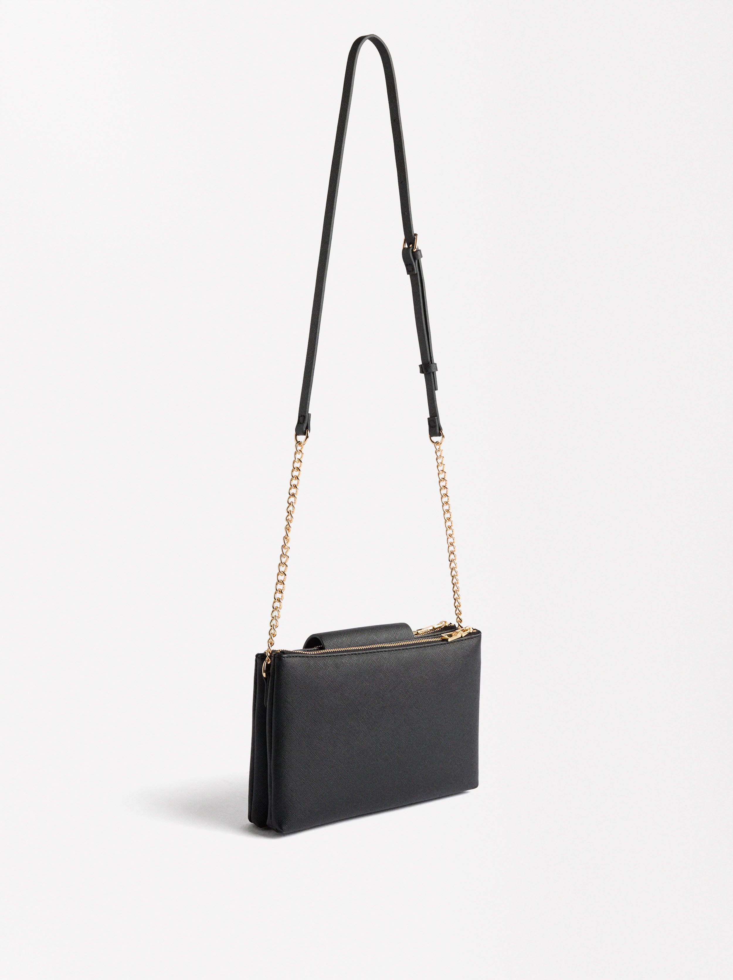 Bolso Bandolera Con Textura