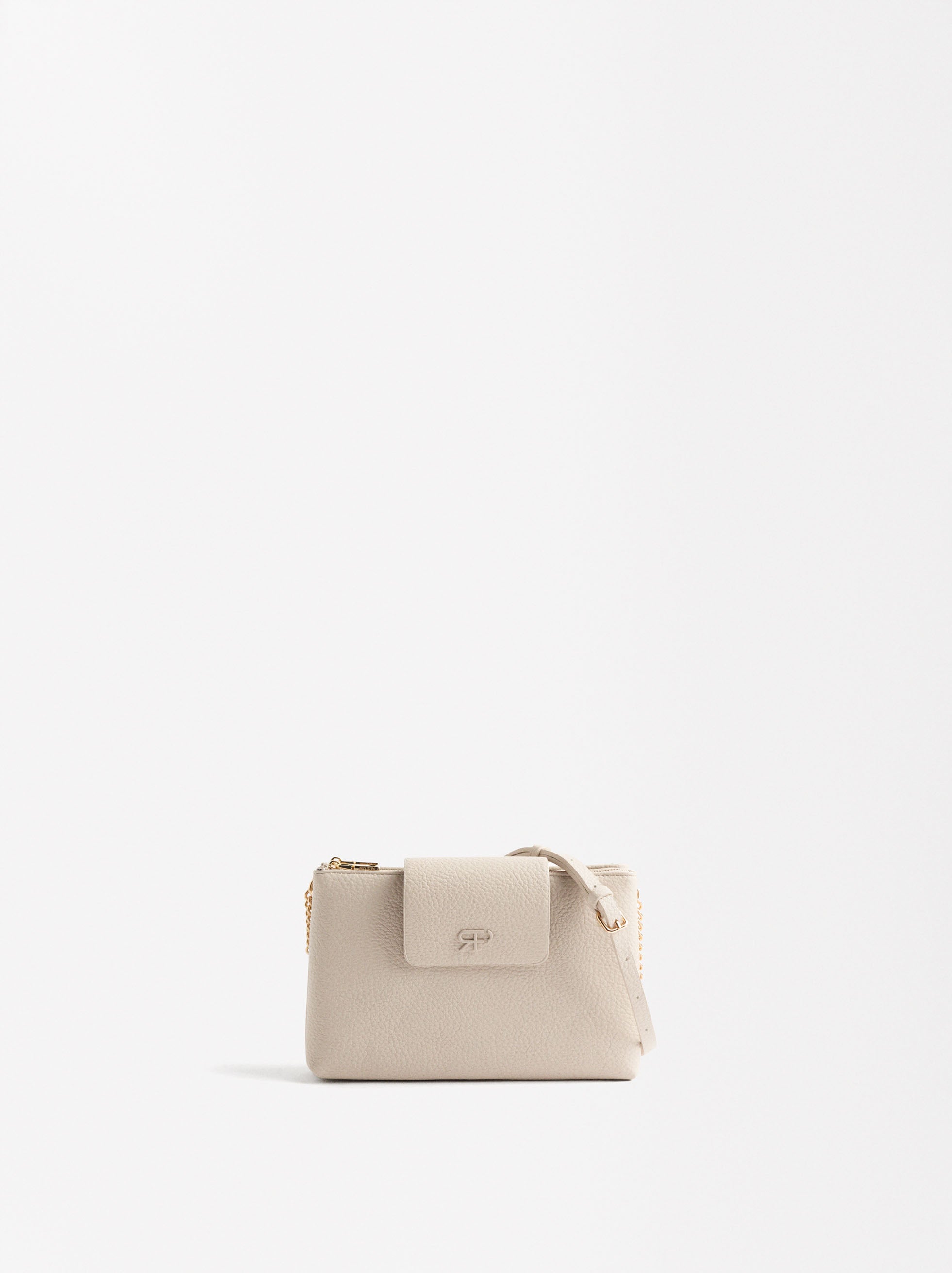 Bolso Bandolera Con Textura