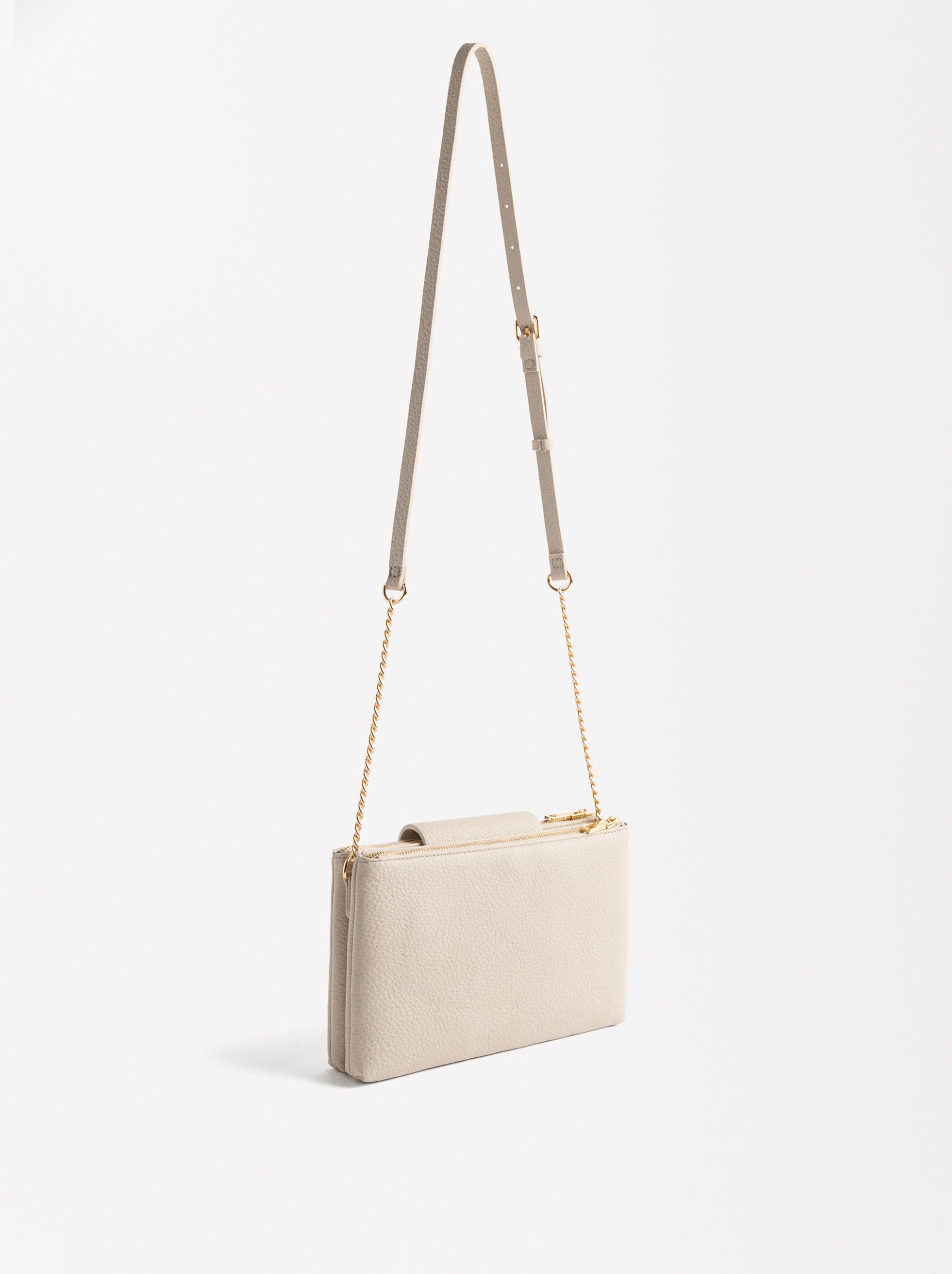 Bolso Bandolera Con Textura