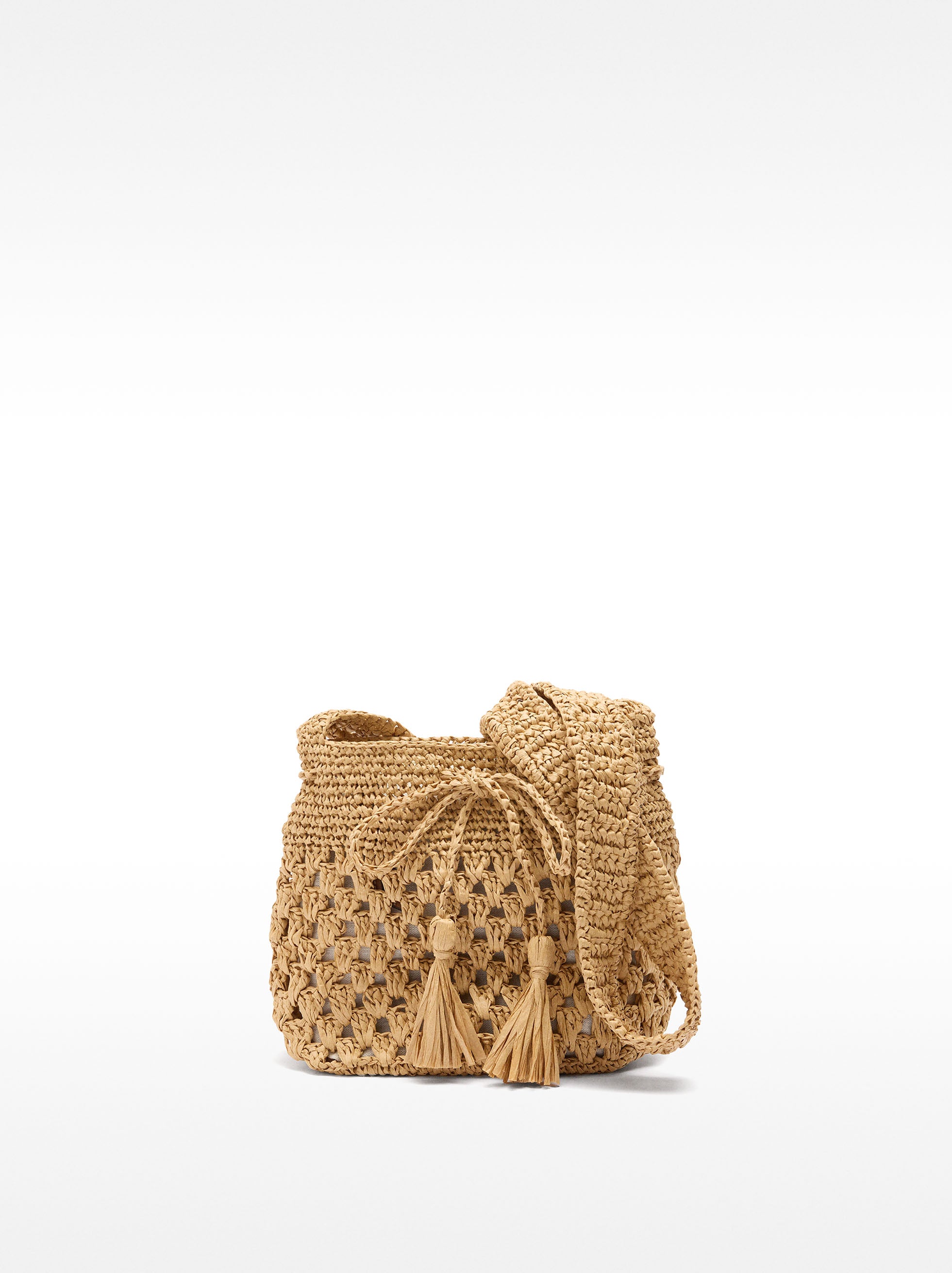 Bolso Bombonera Efecto Rafia