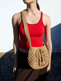 Bolso Bombonera Efecto Rafia