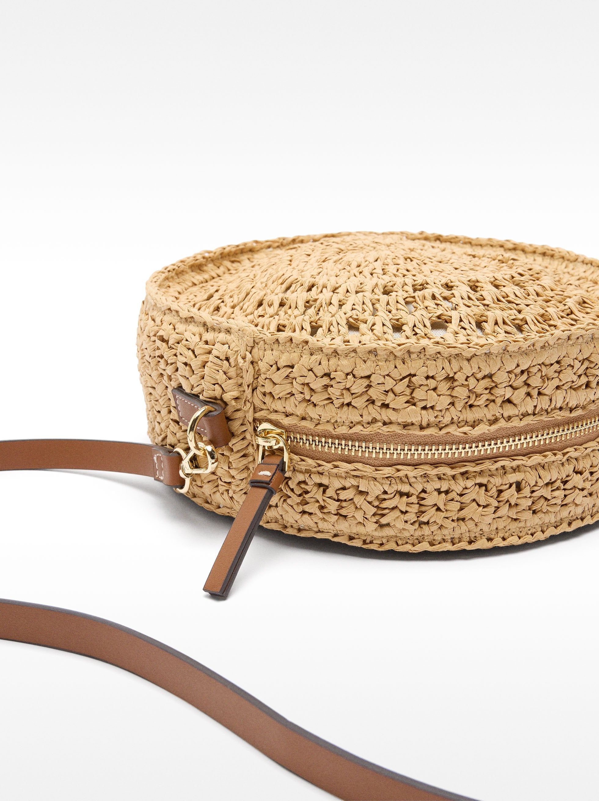Bolso De Bandolera Efecto Rafia
