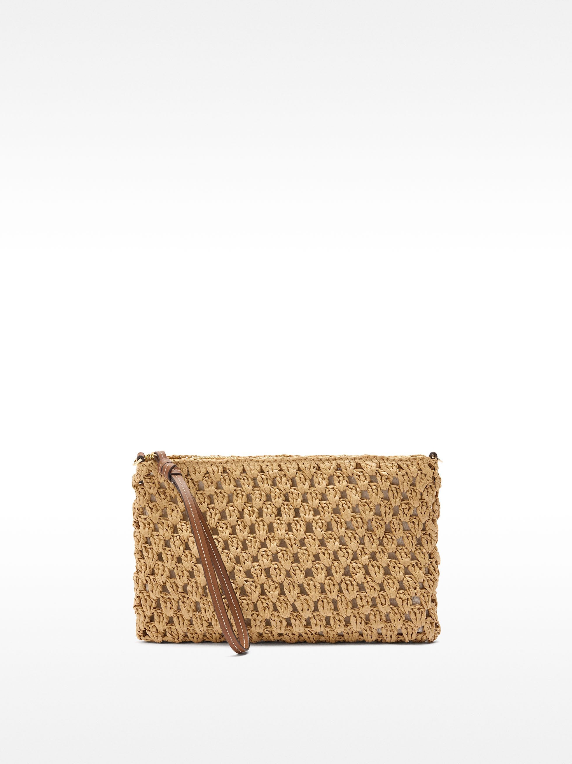 Bolso De Mano Efecto Rafia