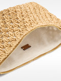 Bolso De Mano Efecto Rafia