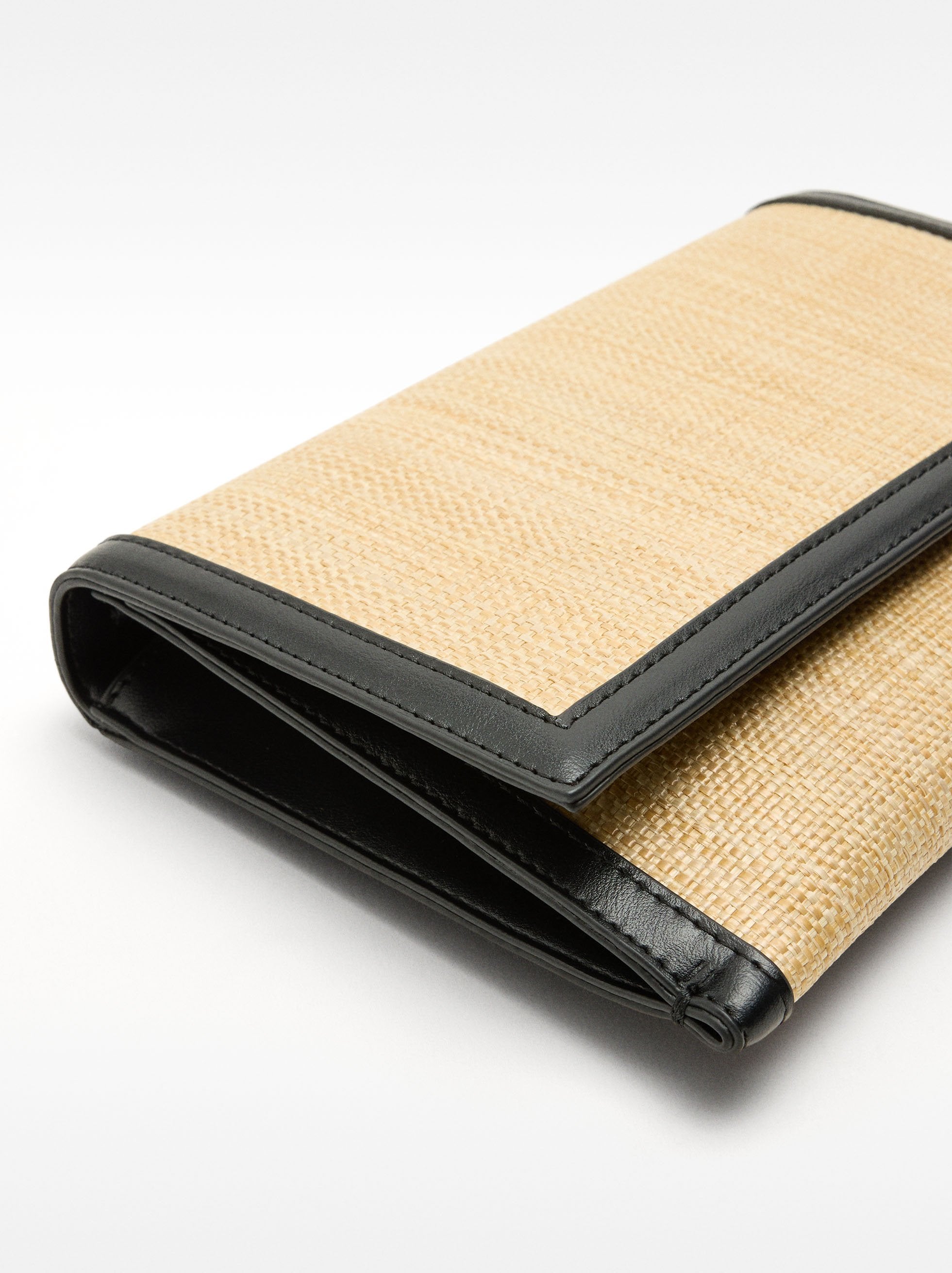 Cartera De Fiesta Efecto Rafia