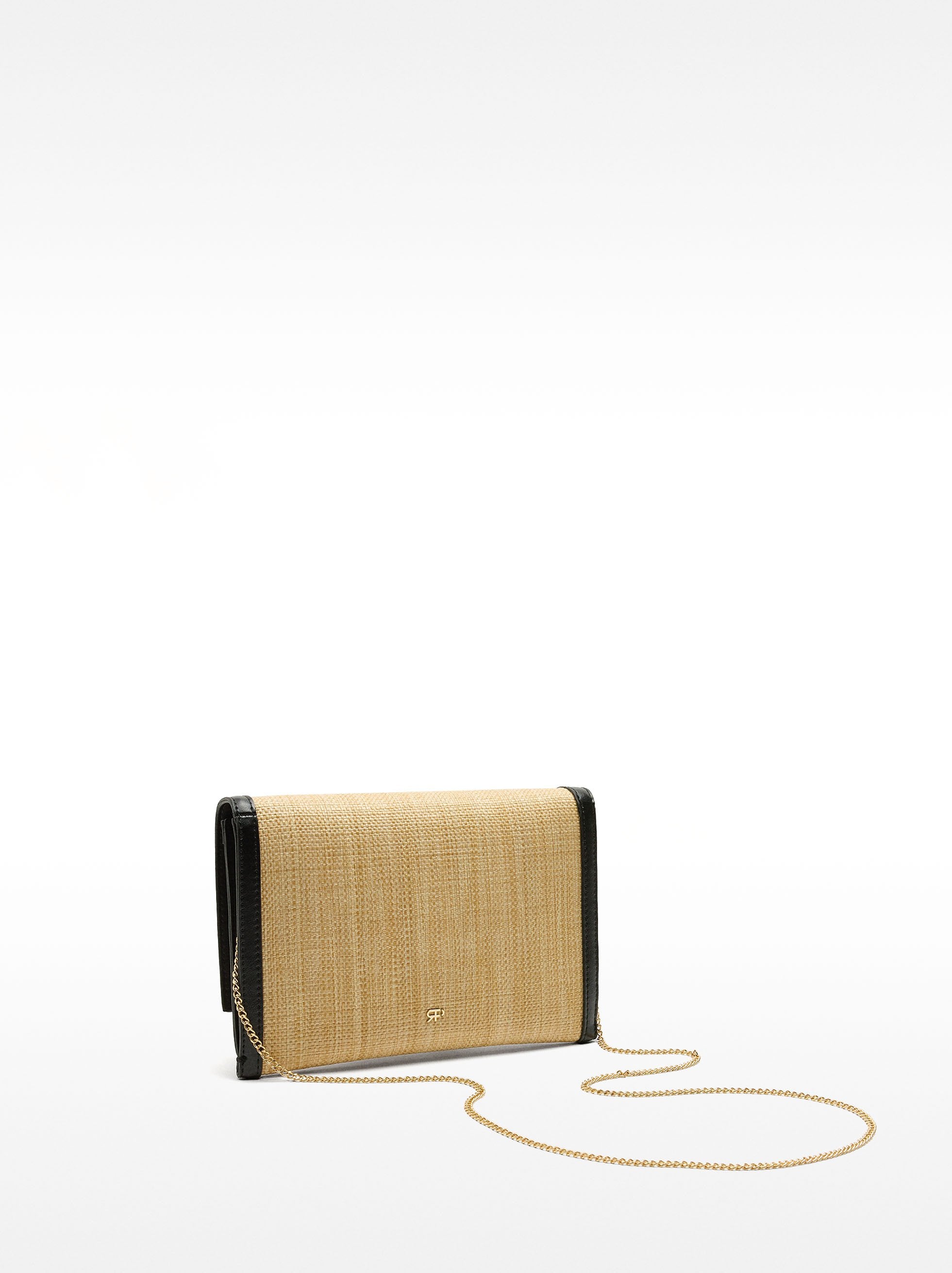 Cartera De Fiesta Efecto Rafia