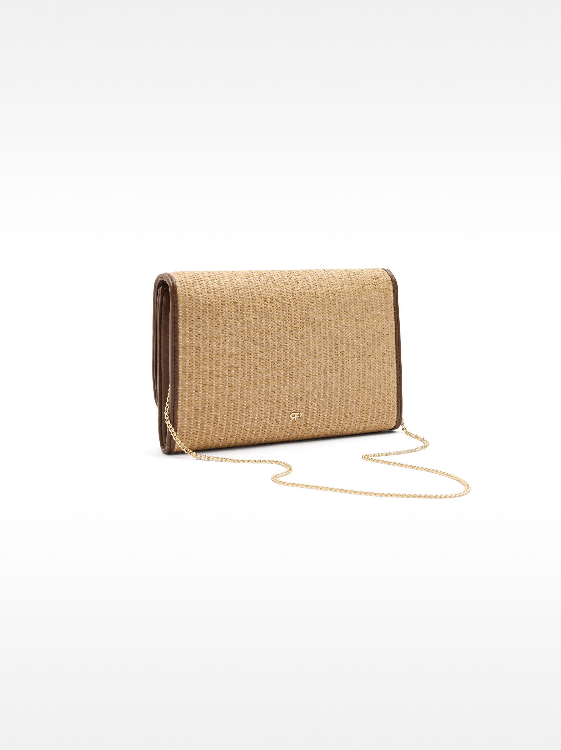 Cartera De Fiesta Efecto Rafia