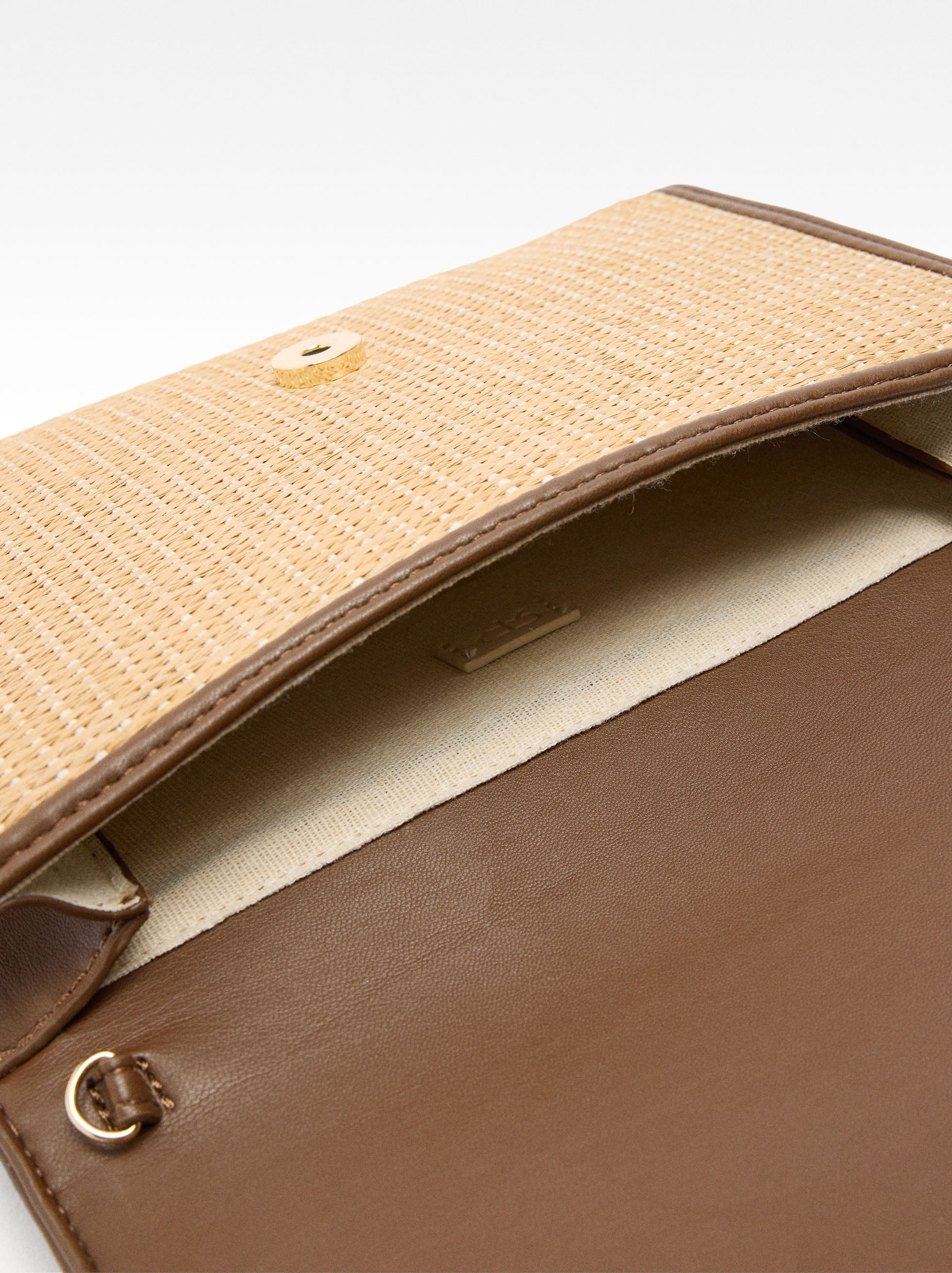 Cartera De Fiesta Efecto Rafia