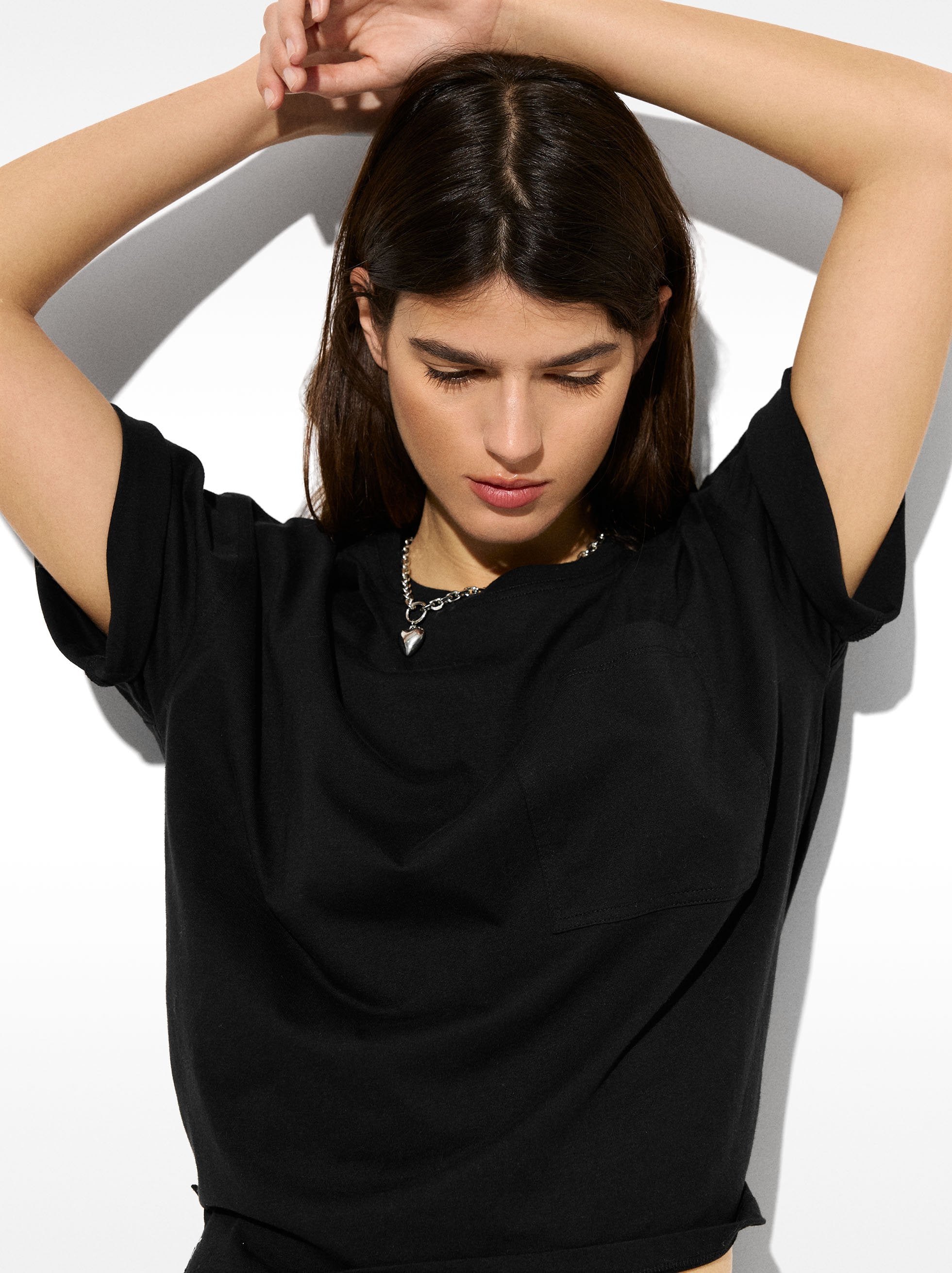 Camiseta Algodón Con Bolsillo