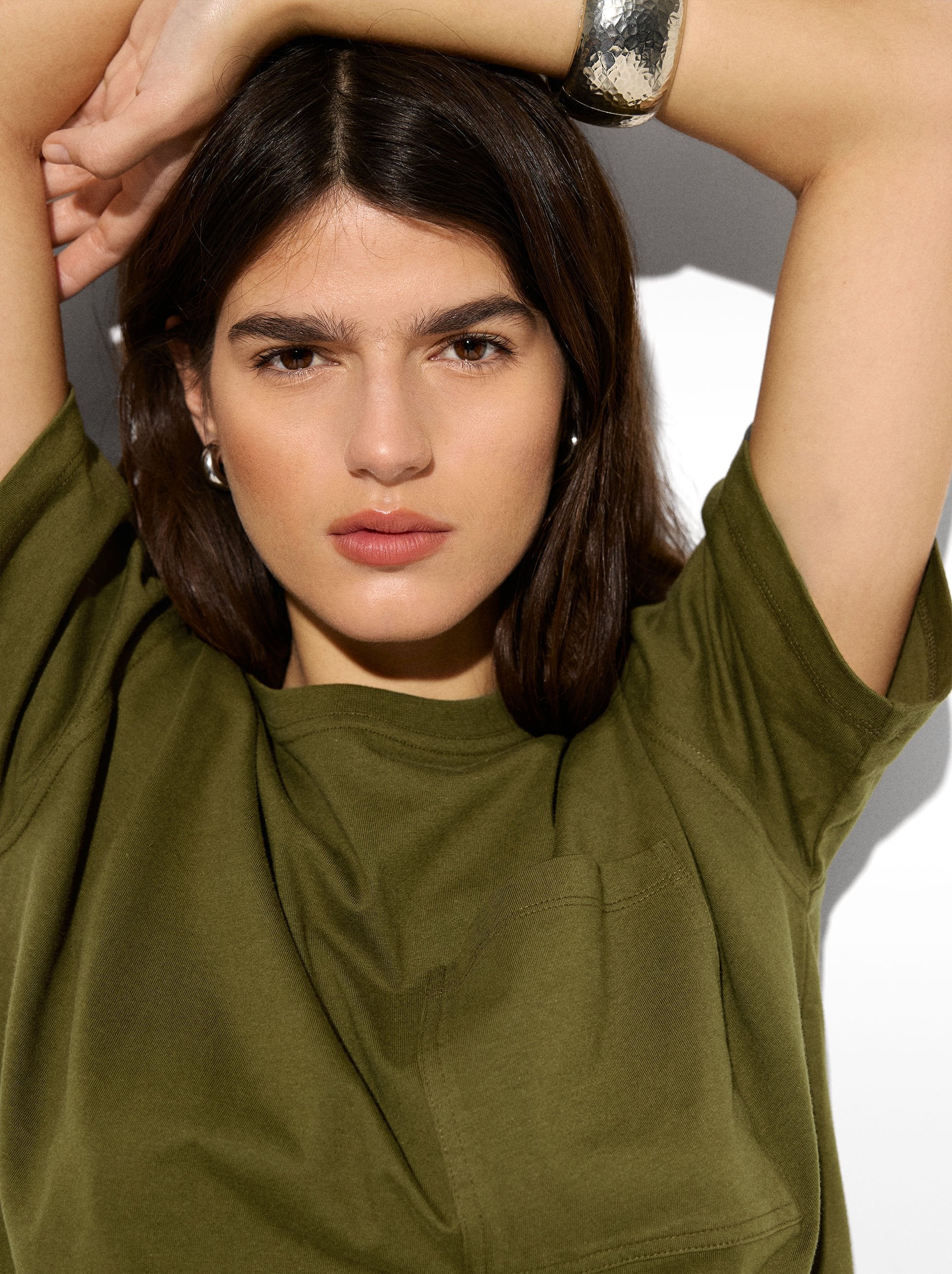 Camiseta Algodón Con Bolsillo