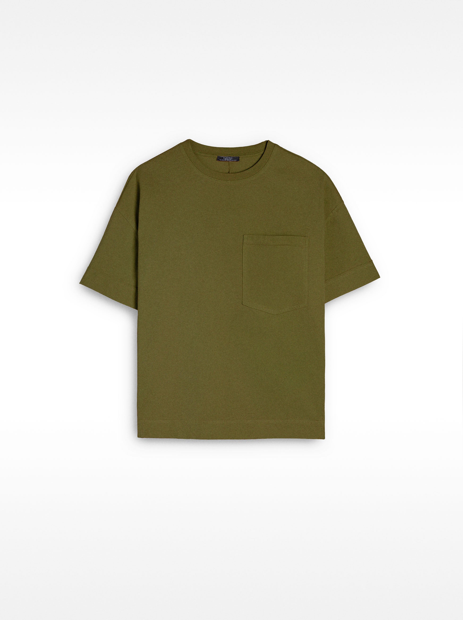 Camiseta Algodón Con Bolsillo