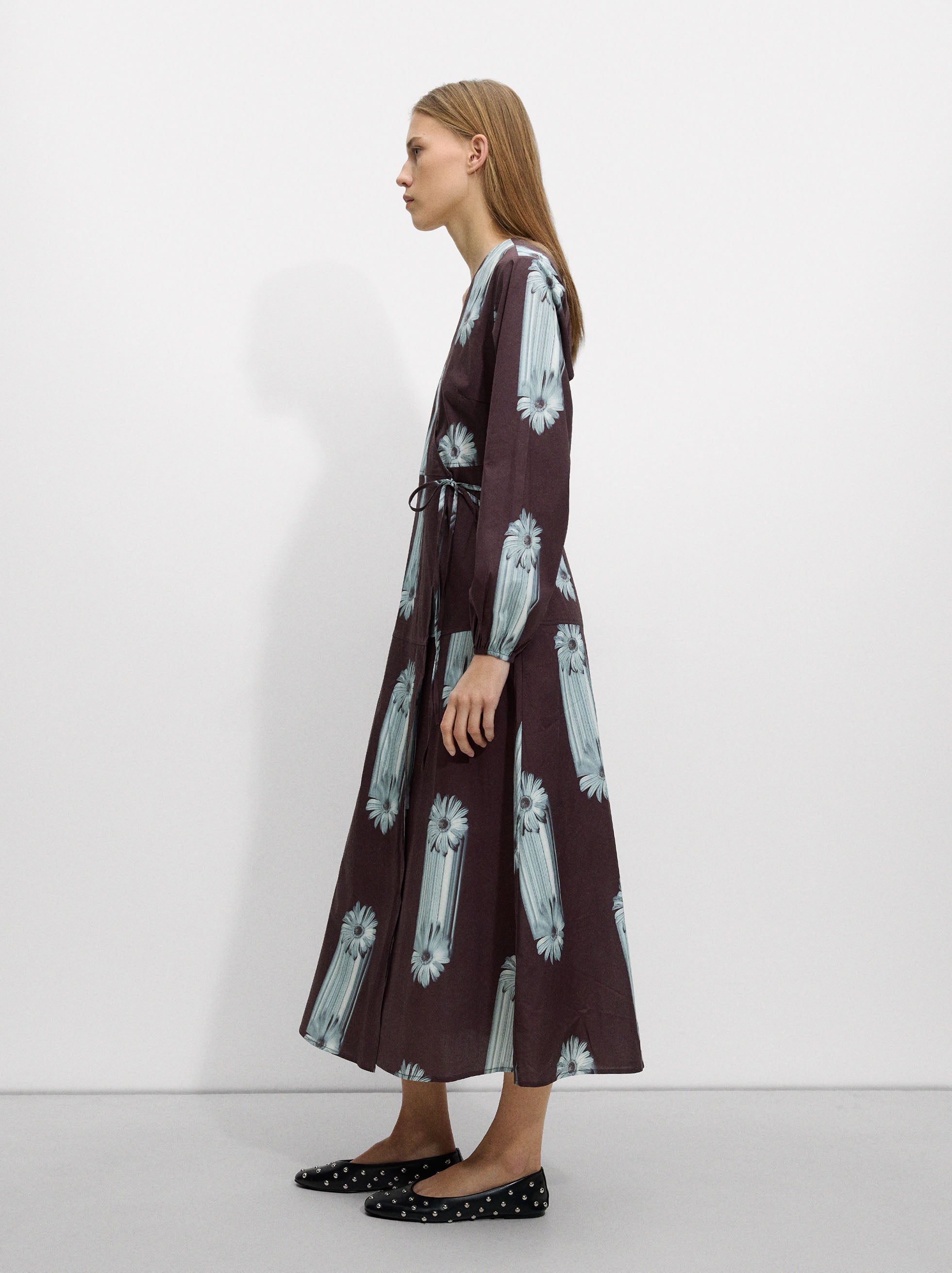 Vestido Algodón Estampado Floral