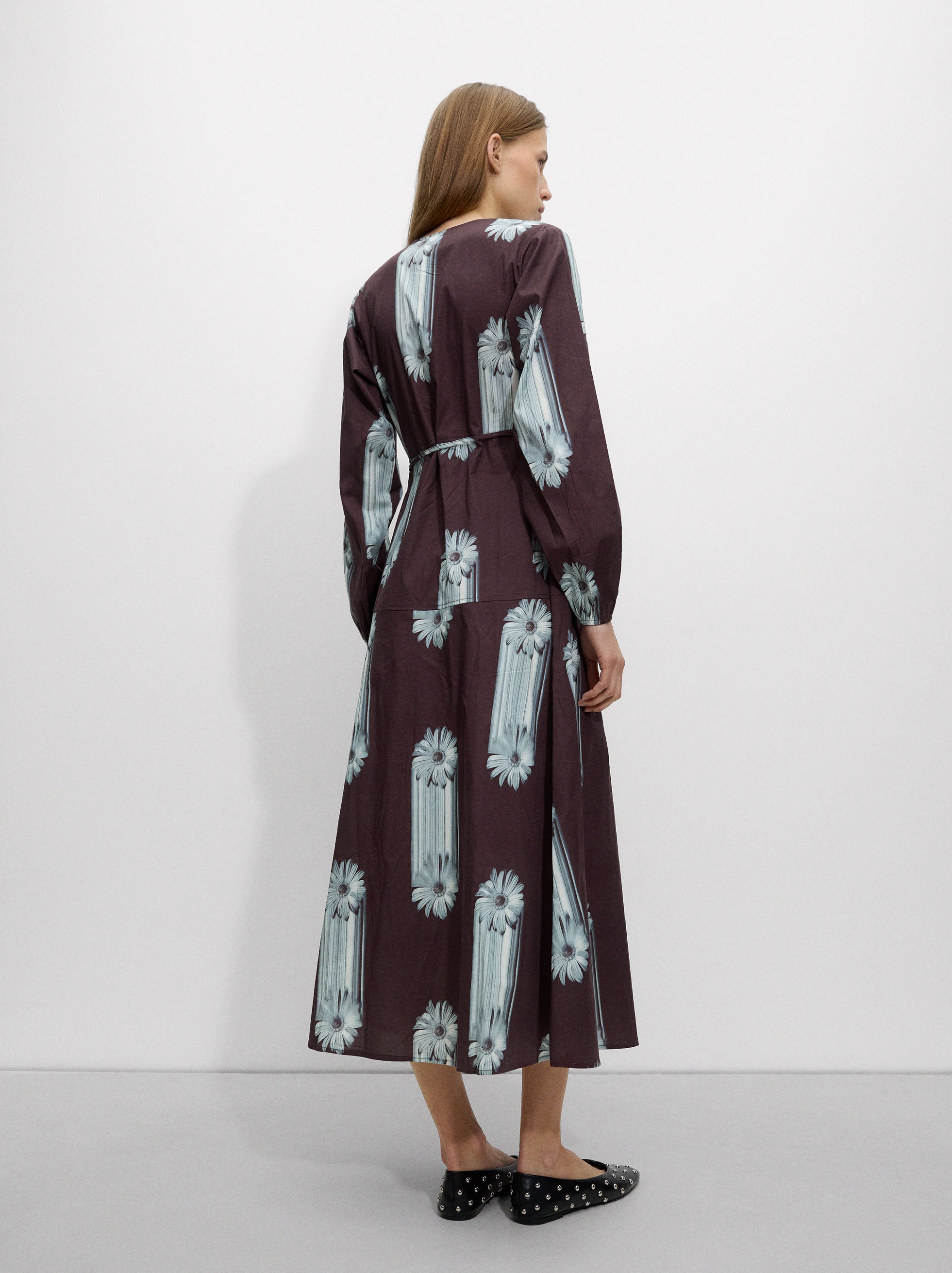 Vestido Algodón Estampado Floral