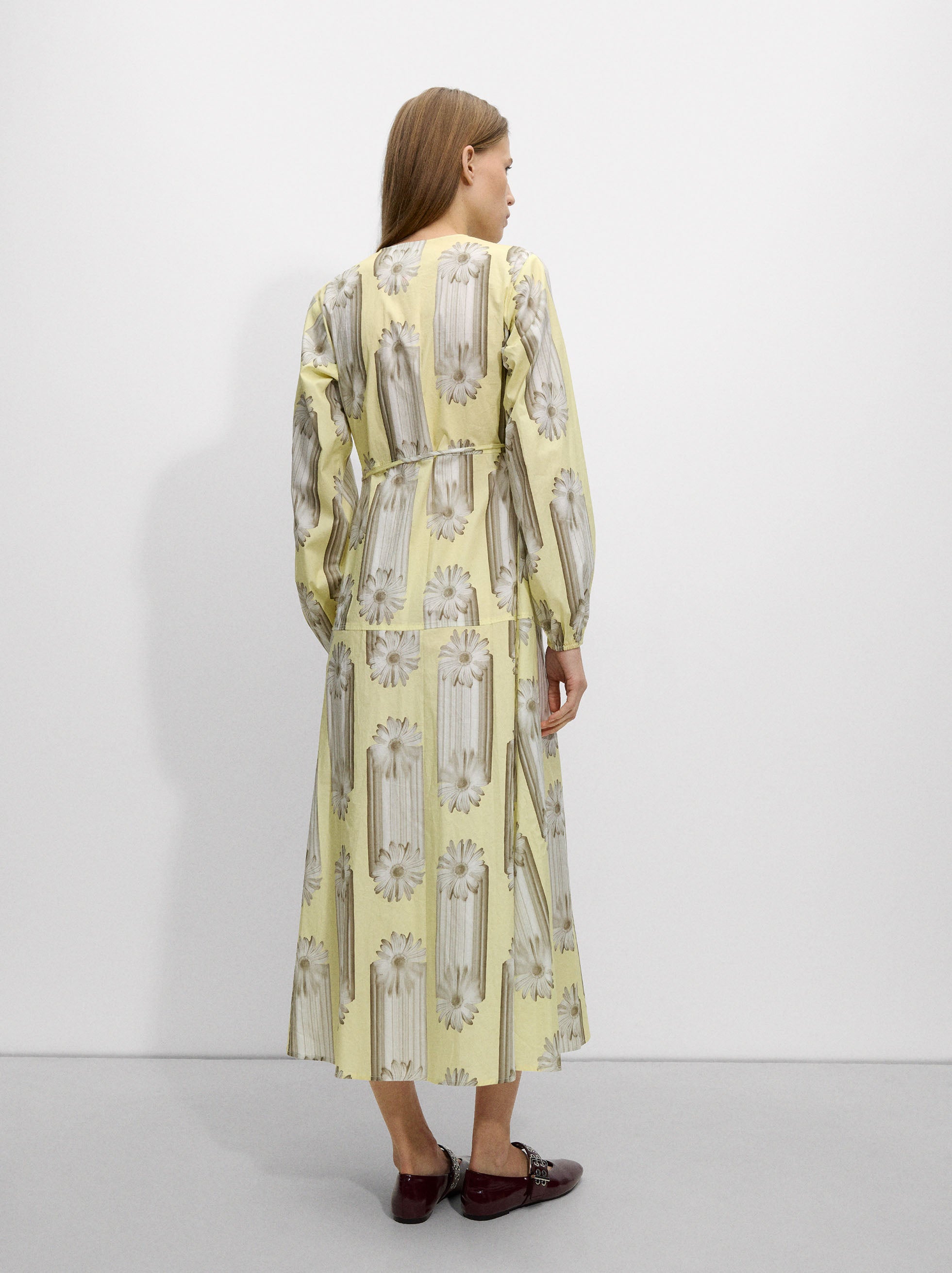Vestido Algodón Estampado Floral