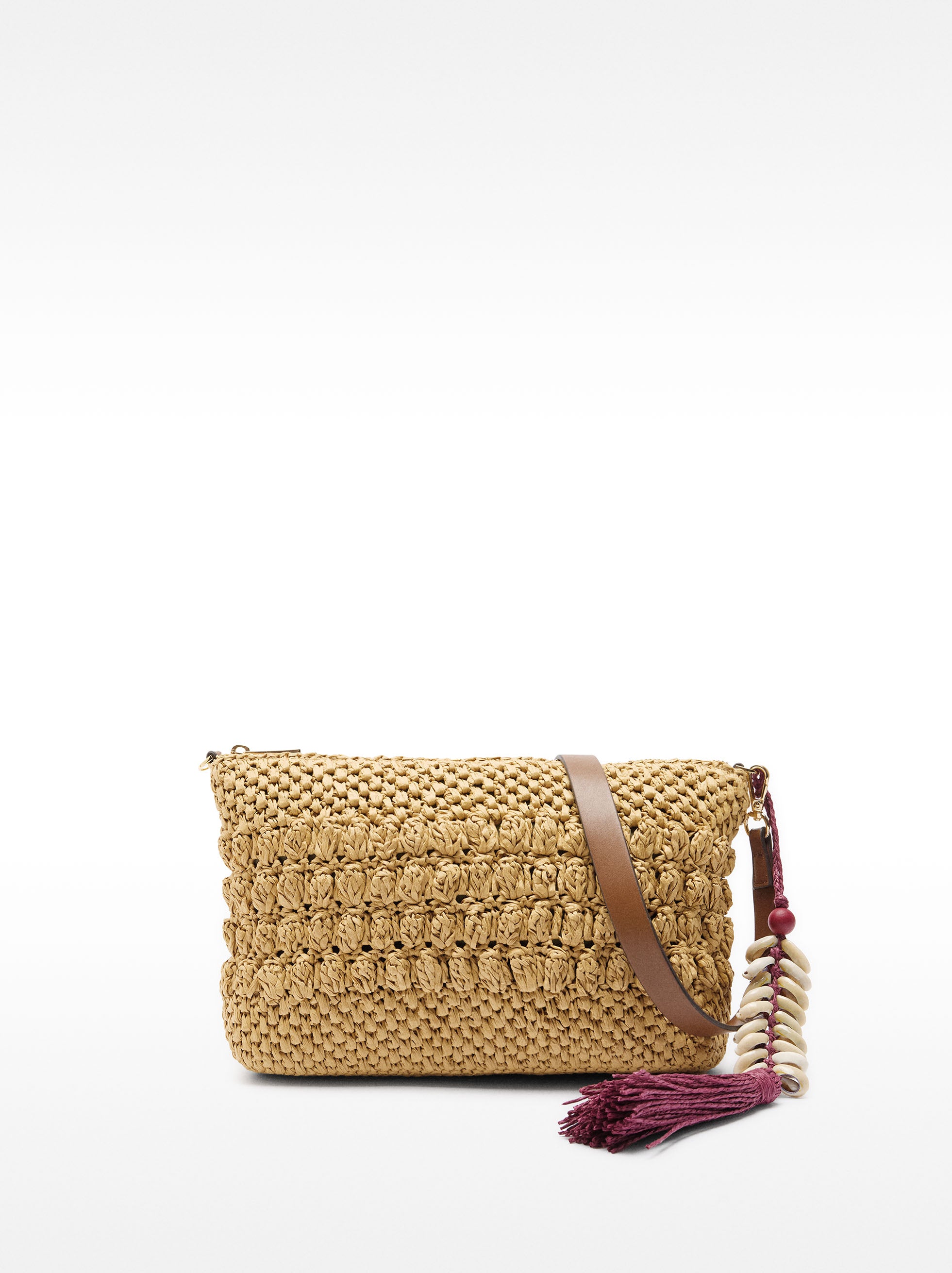 Bolso Bandolera Efecto Rafia