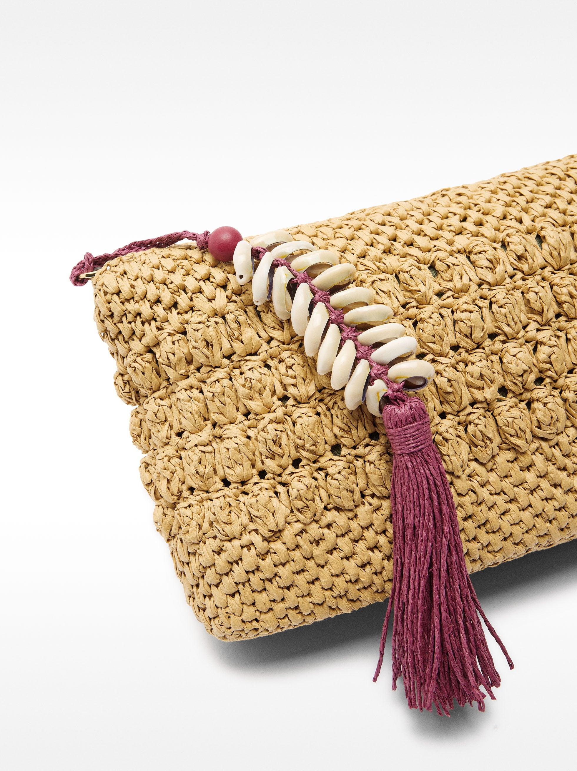 Bolso Bandolera Efecto Rafia