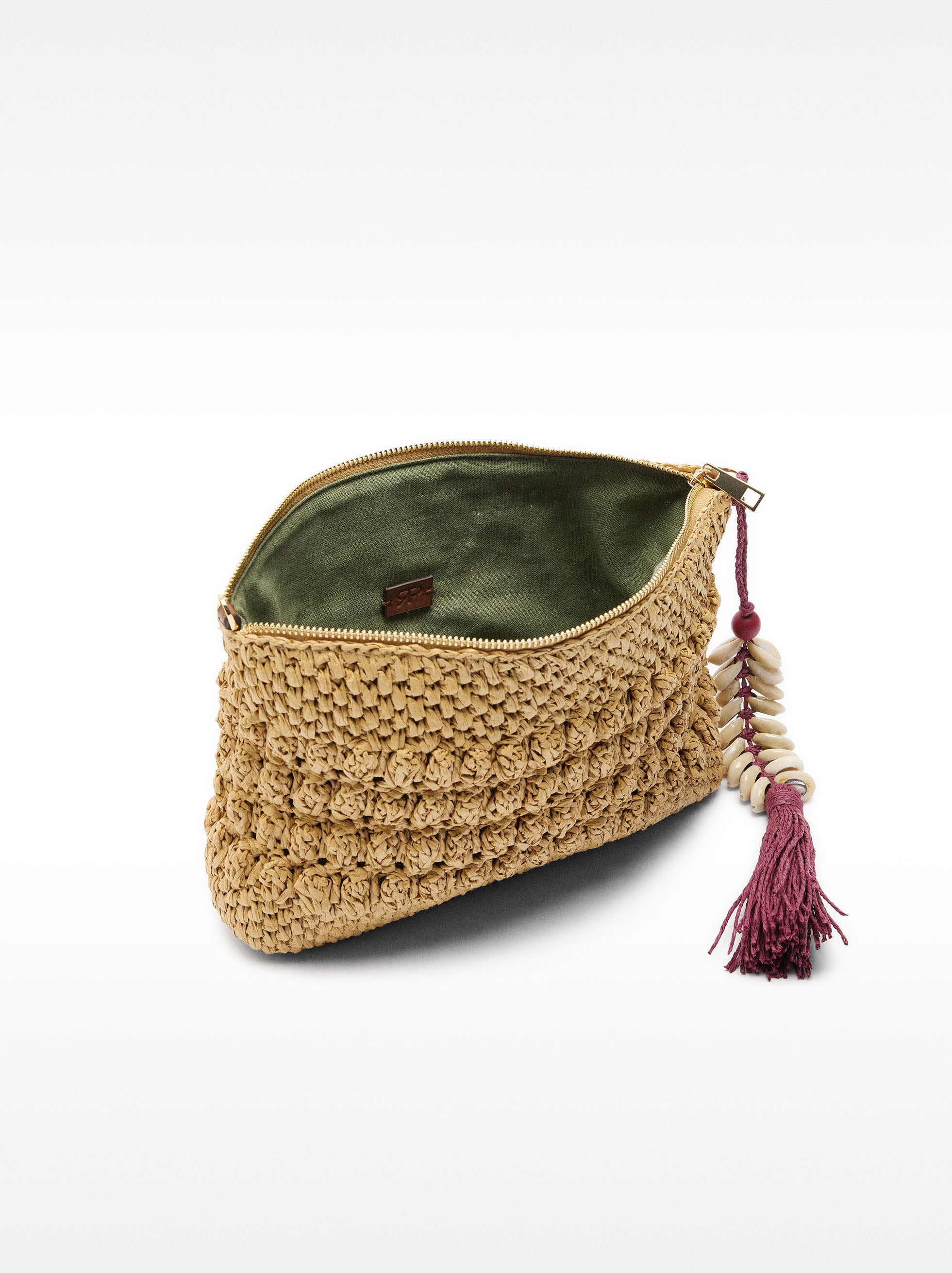 Bolso Bandolera Efecto Rafia