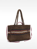 Bolso Shopper Efecto Rafia Con Detalle Trenzado