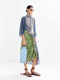 Kimono De Cuadros De Terciopelo