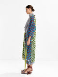 Kimono De Cuadros De Terciopelo