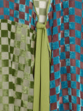 Kimono De Cuadros De Terciopelo