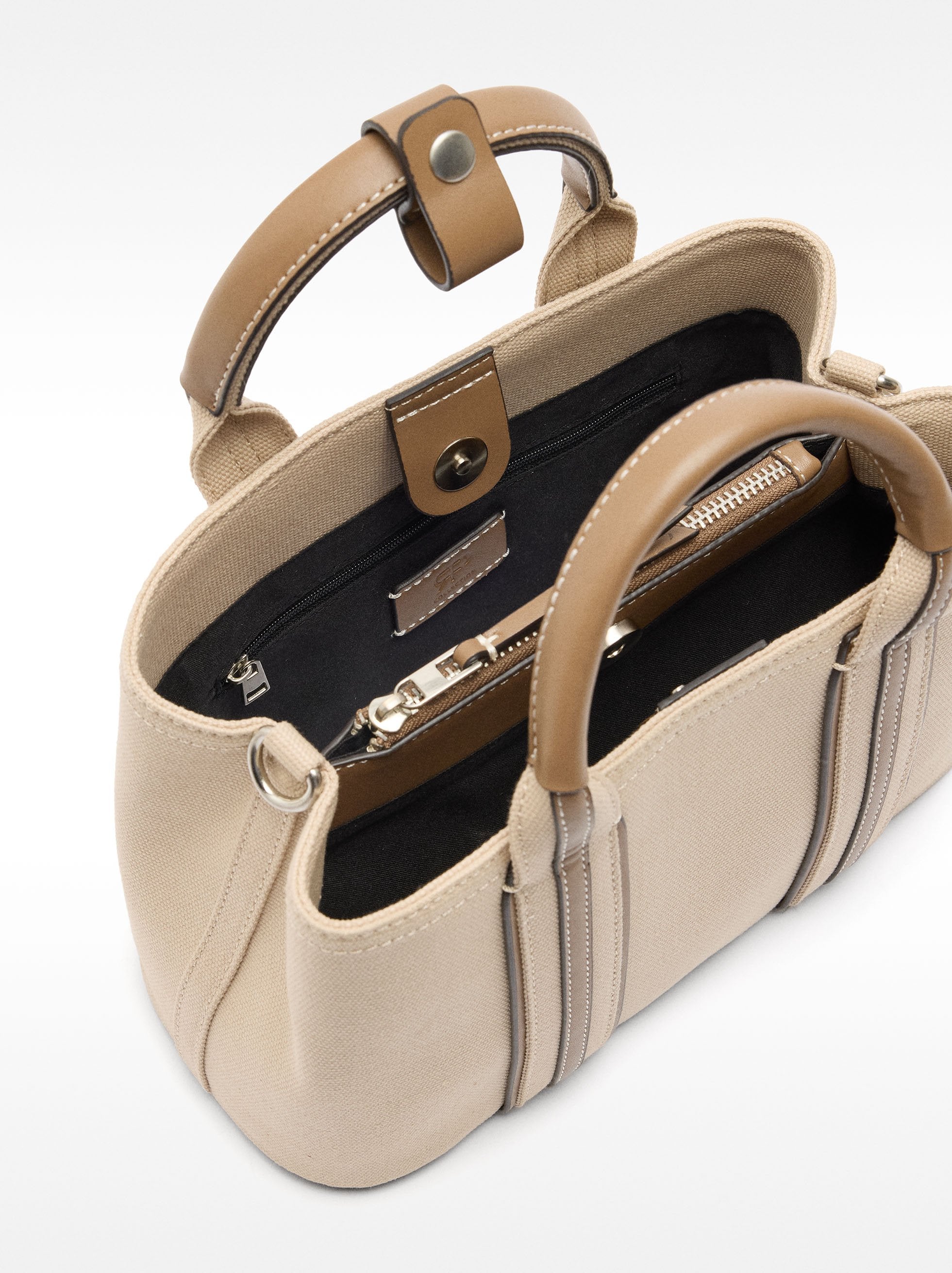 Cartera Tote De Canvas