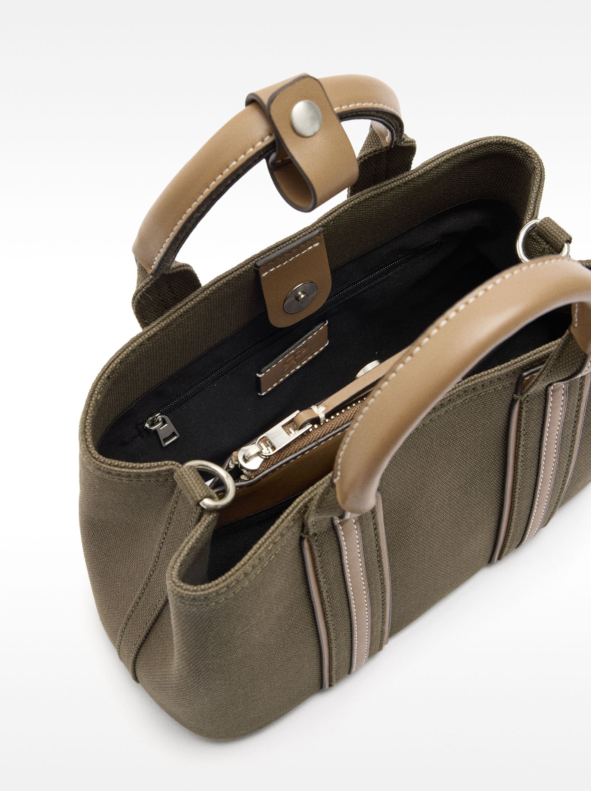 Cartera Tote De Canvas