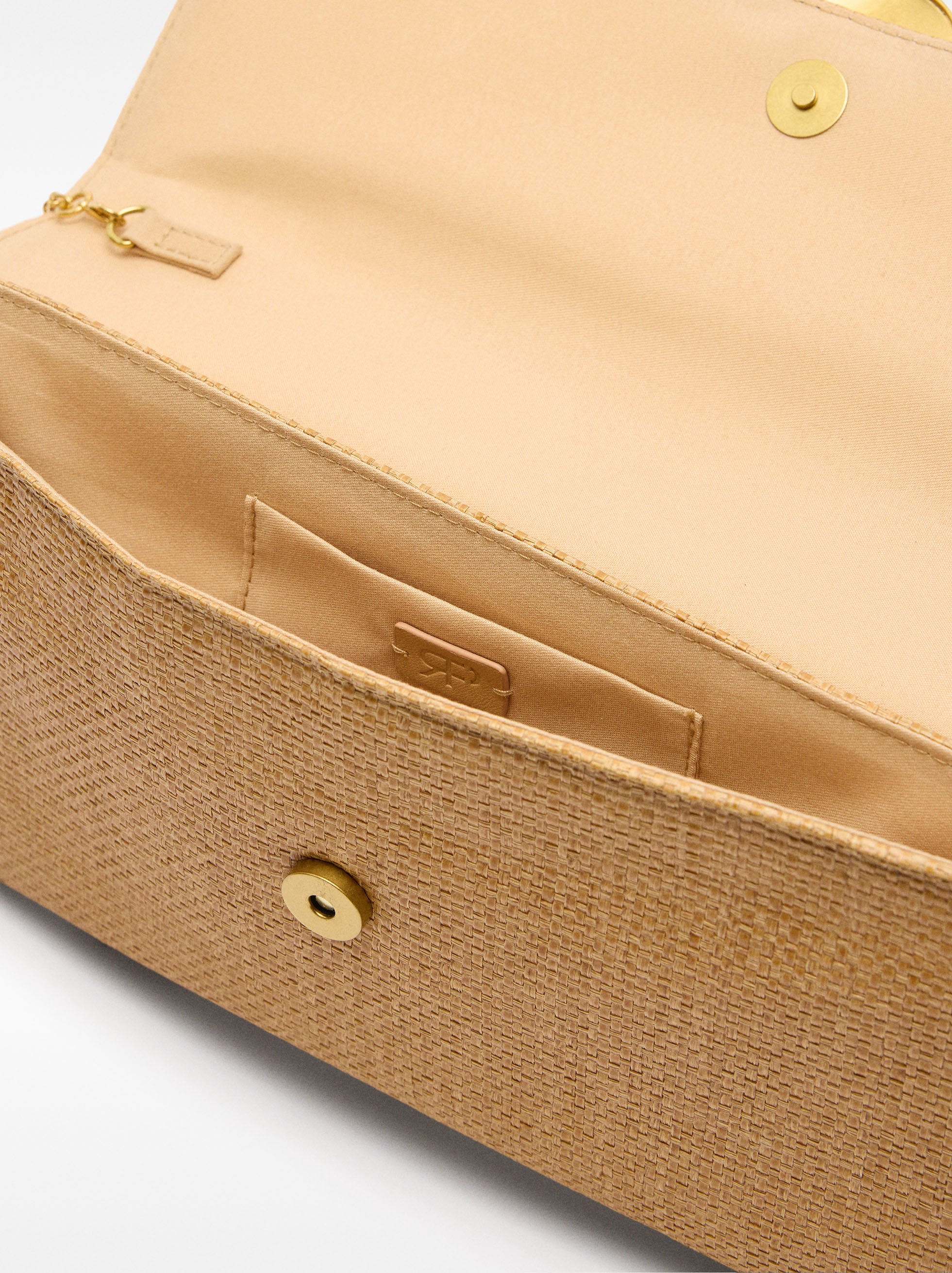 Bolso De Fiesta Tipo Sobre Efecto Rafia