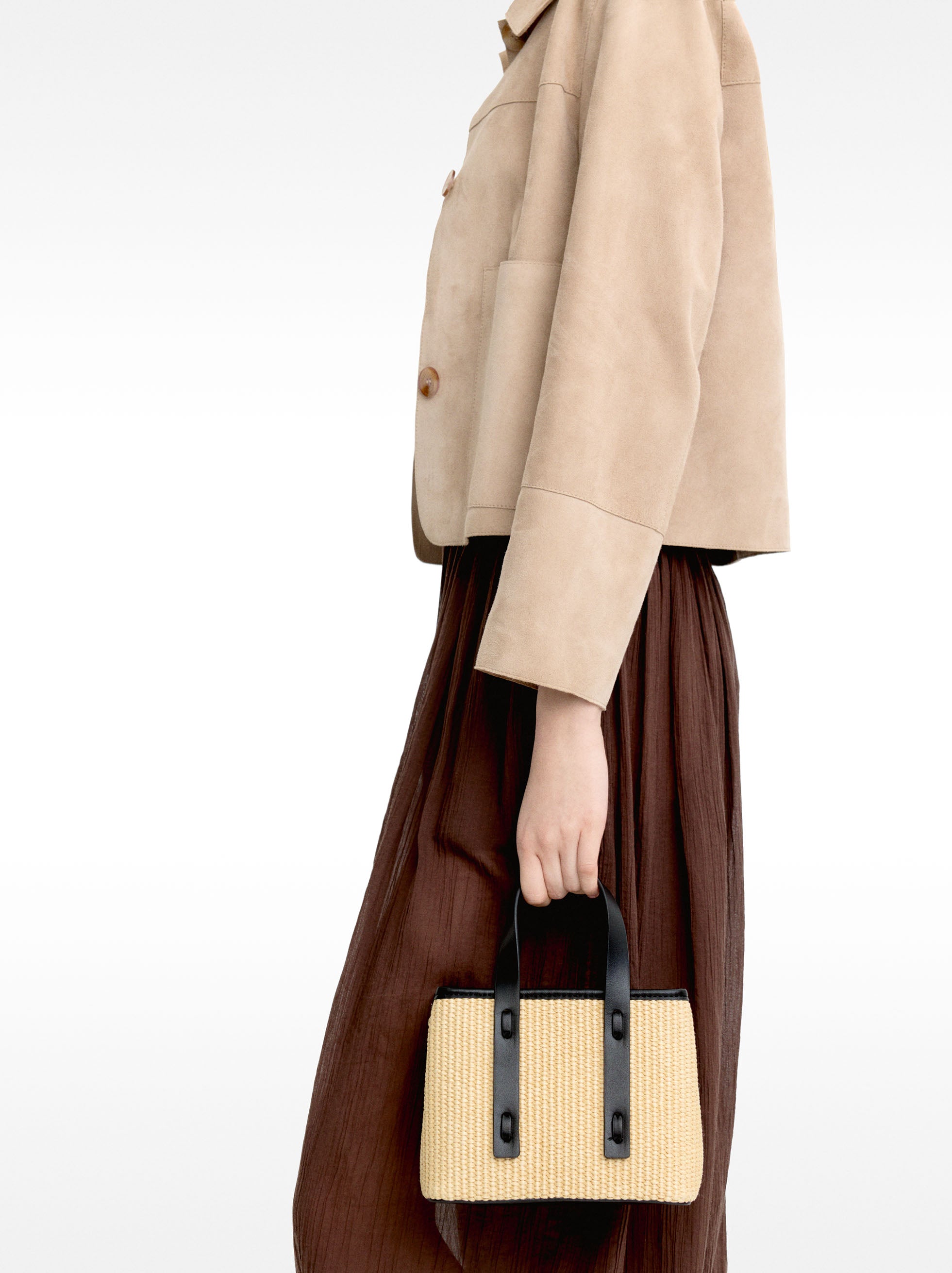 Bolso Tote Efecto Rafia