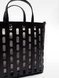 Cartera Tote Perforado Con Cartera Removible